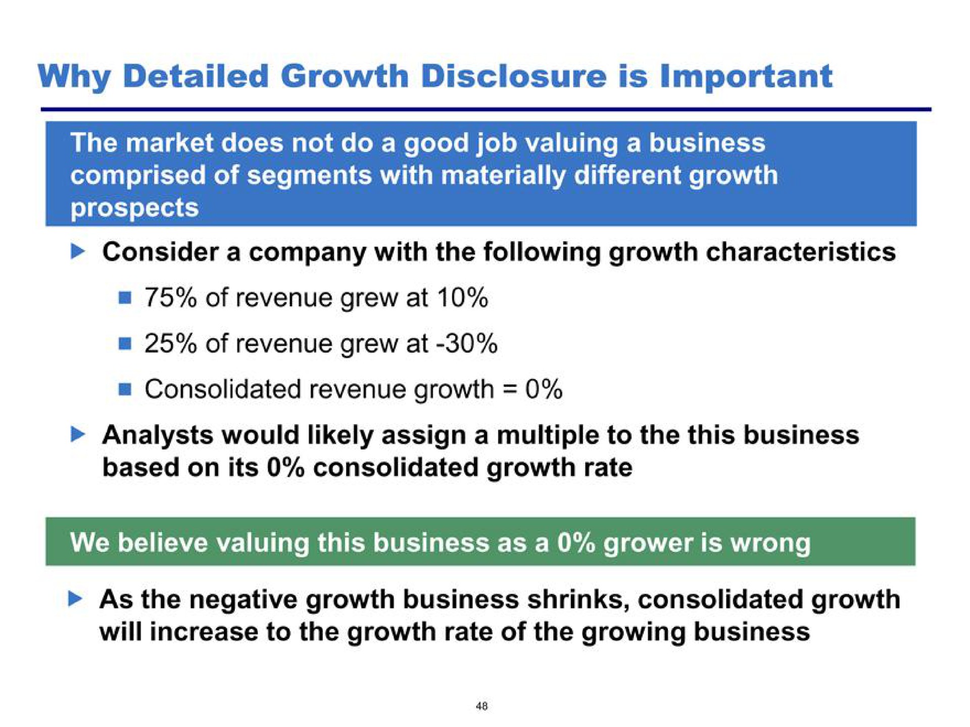 why detailed growth disclosure is important | Pershing Square