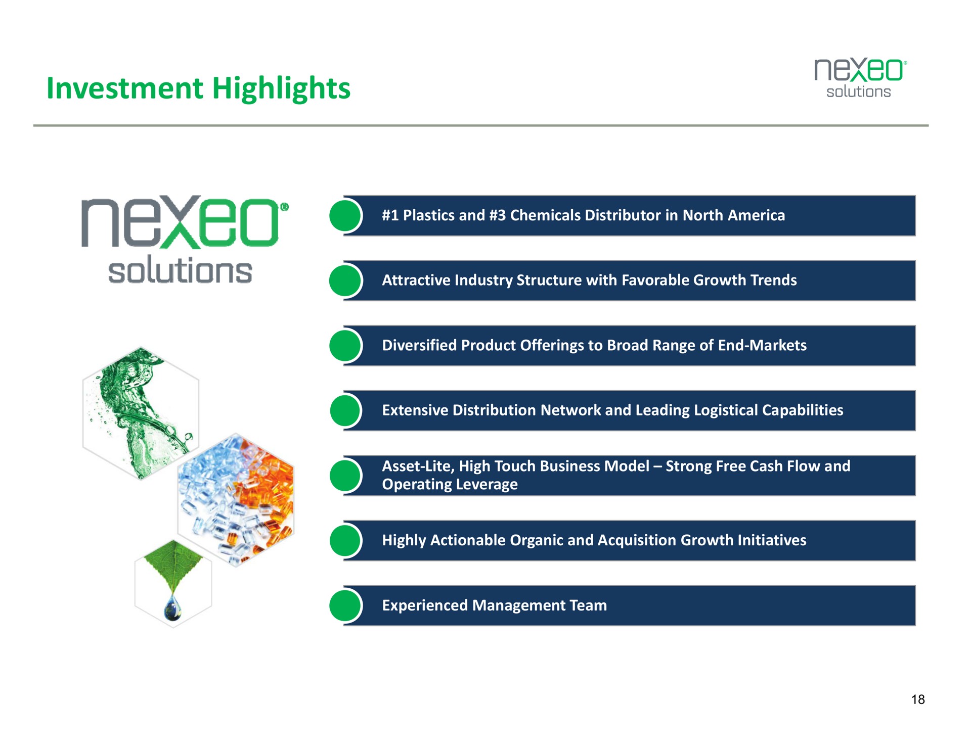 investment highlights | Nexeo