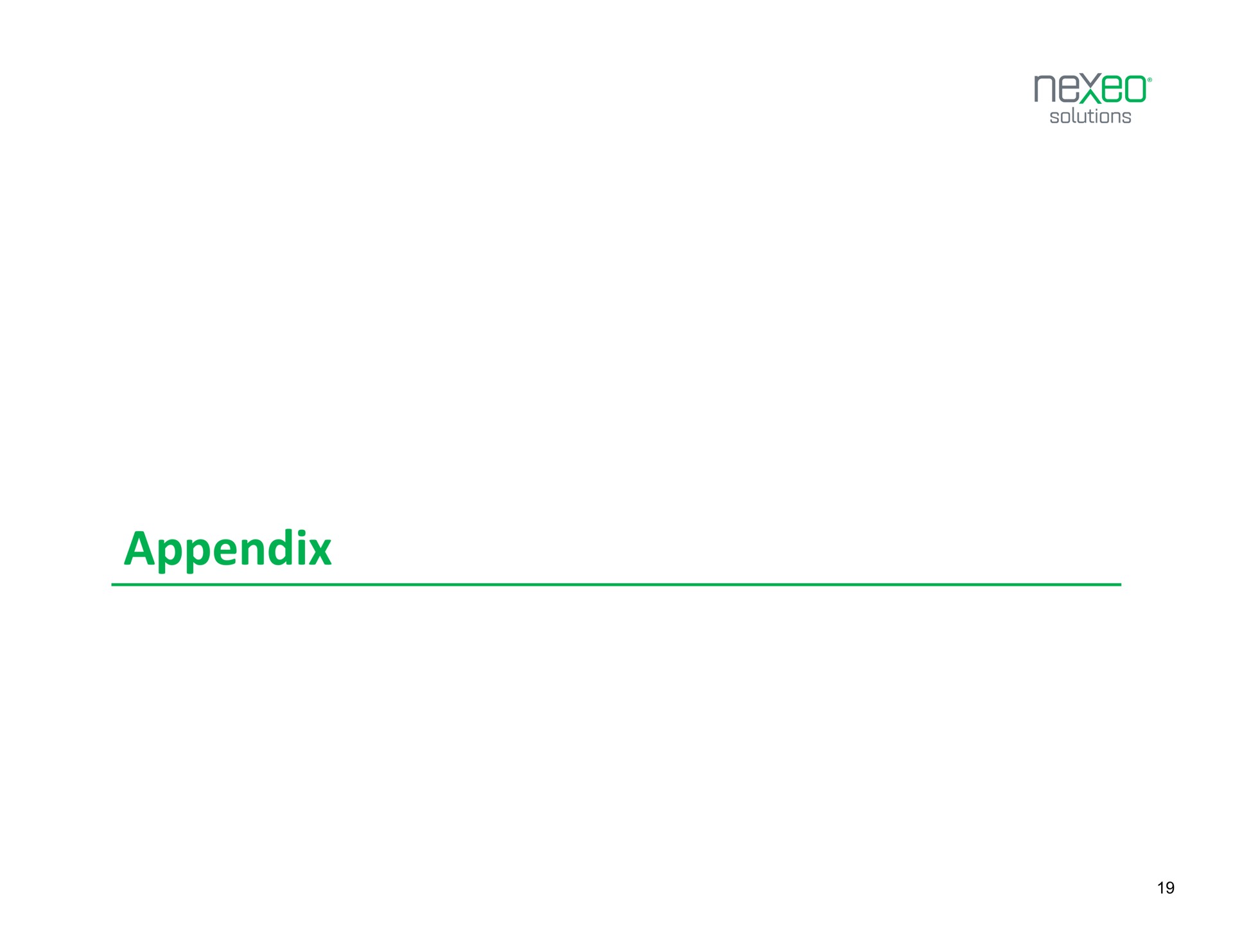 appendix | Nexeo
