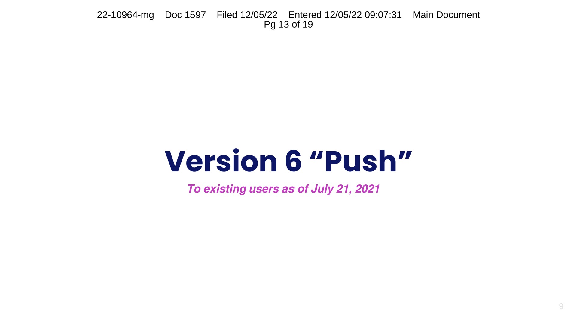 version push | Celsius Network