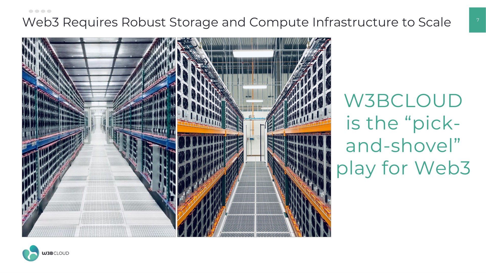 web requires robust storage and compute infrastructure to scale is the pick and shovel play for web webs i | W3BCLOUD