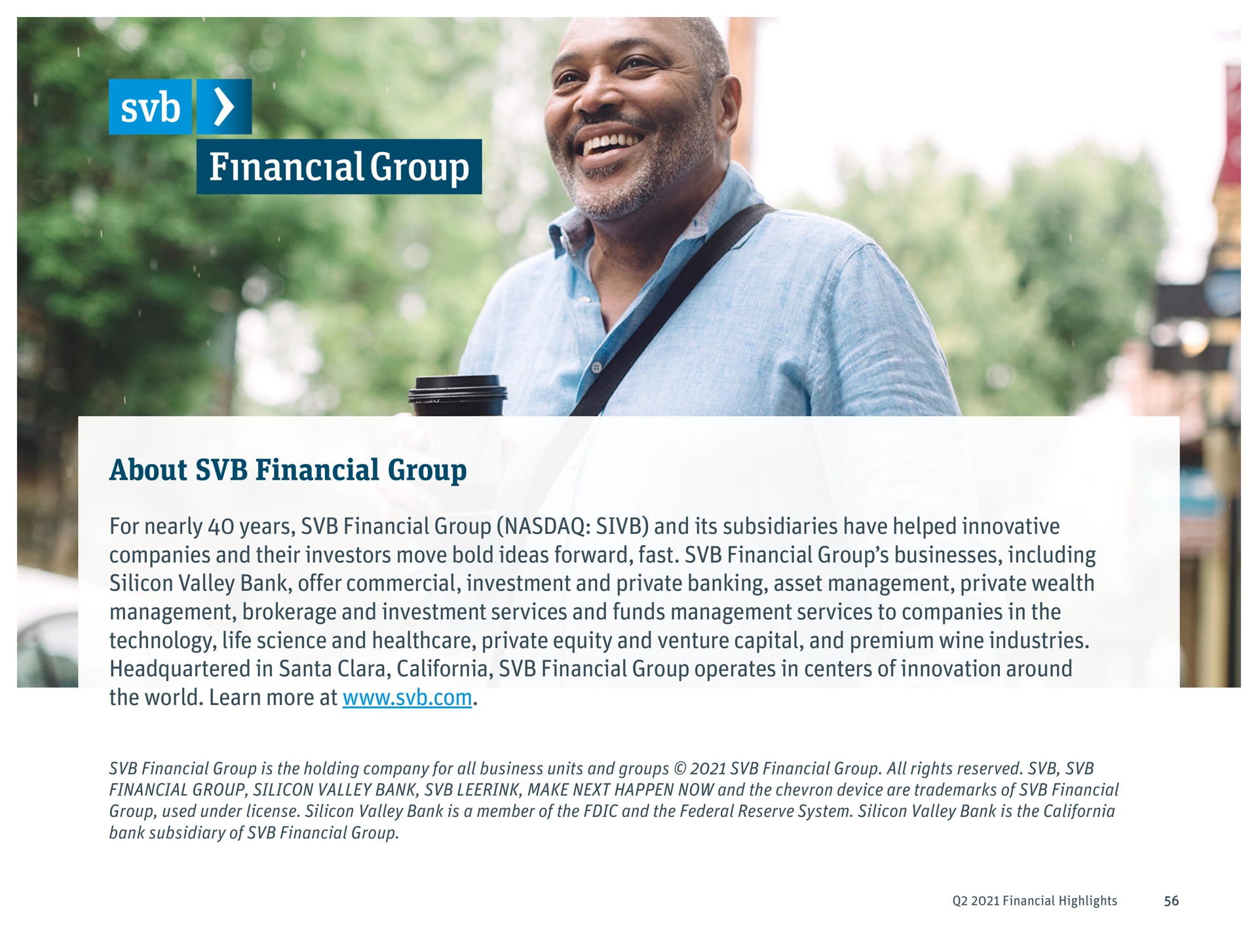 about financial group | Silicon Valley Bank