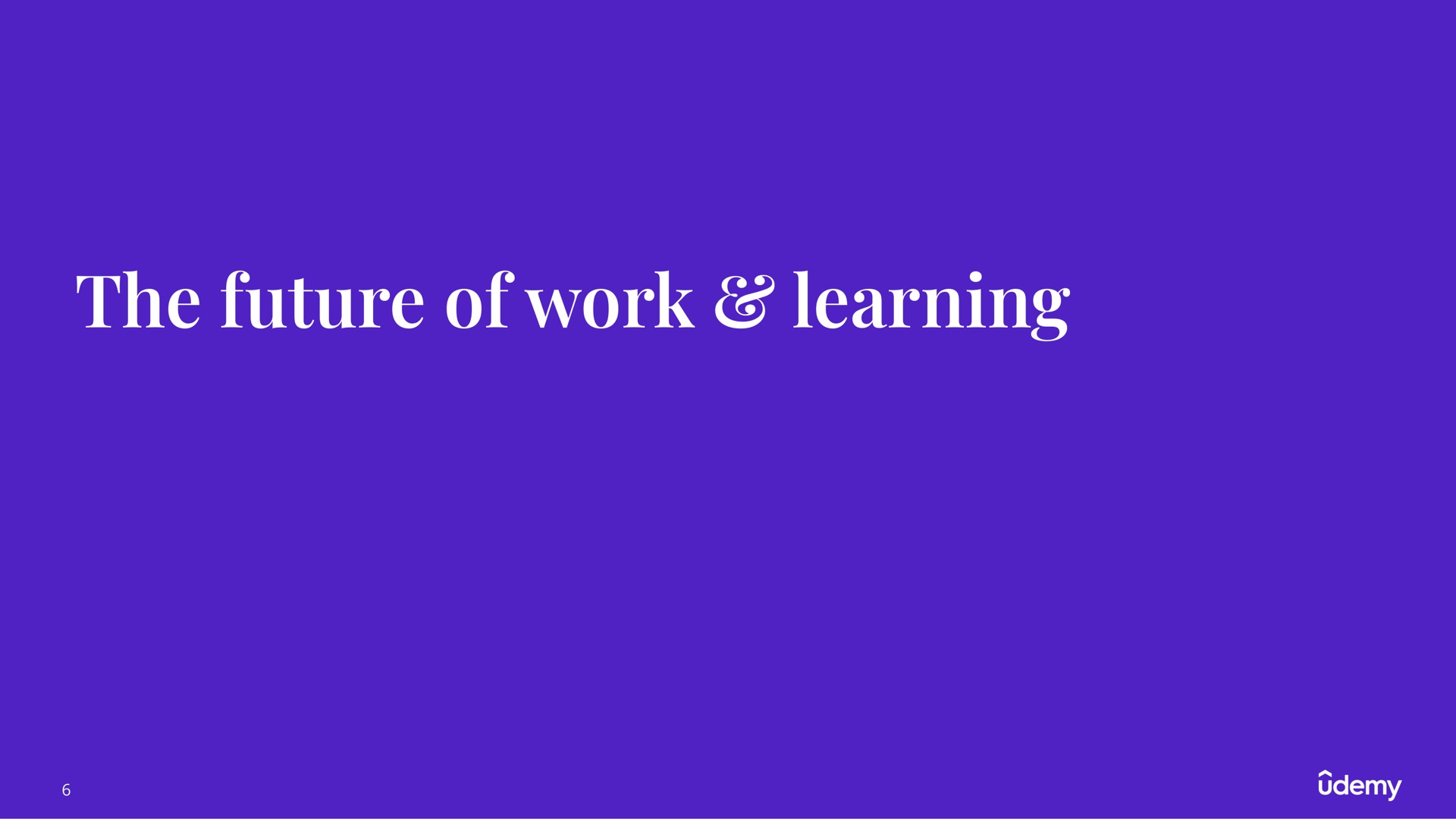 the future of work learning | Udemy