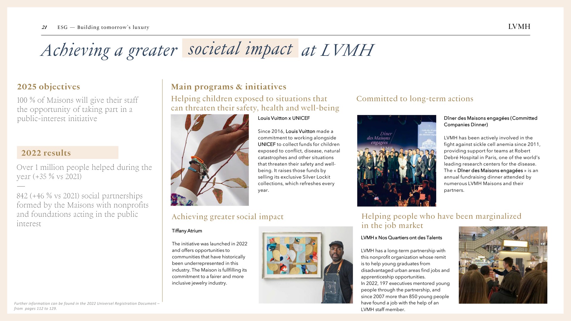 achieving a greater societal i at societal impact | LVMH