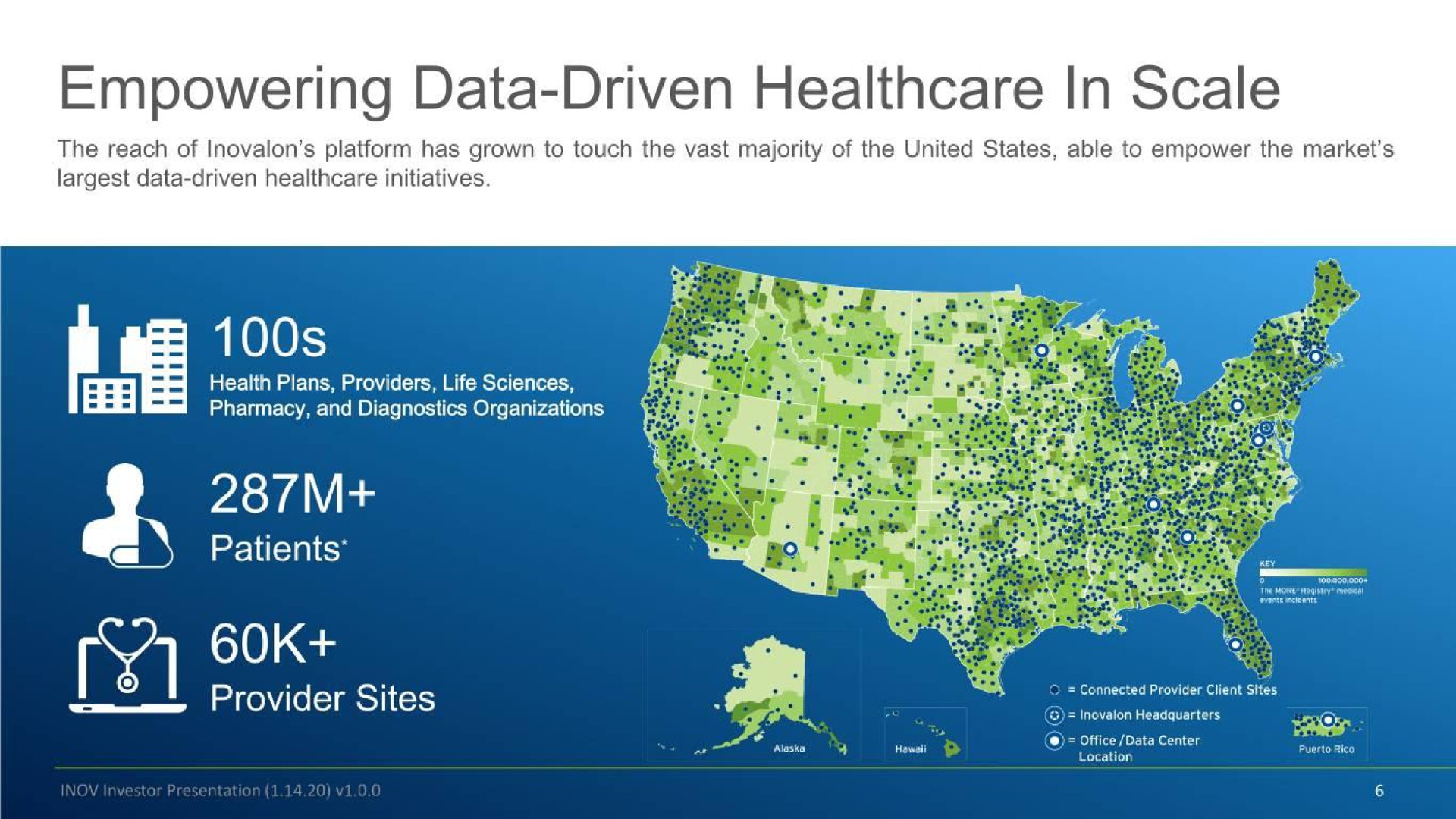 empowering data driven in scale patients ran provider sites | Inovalon