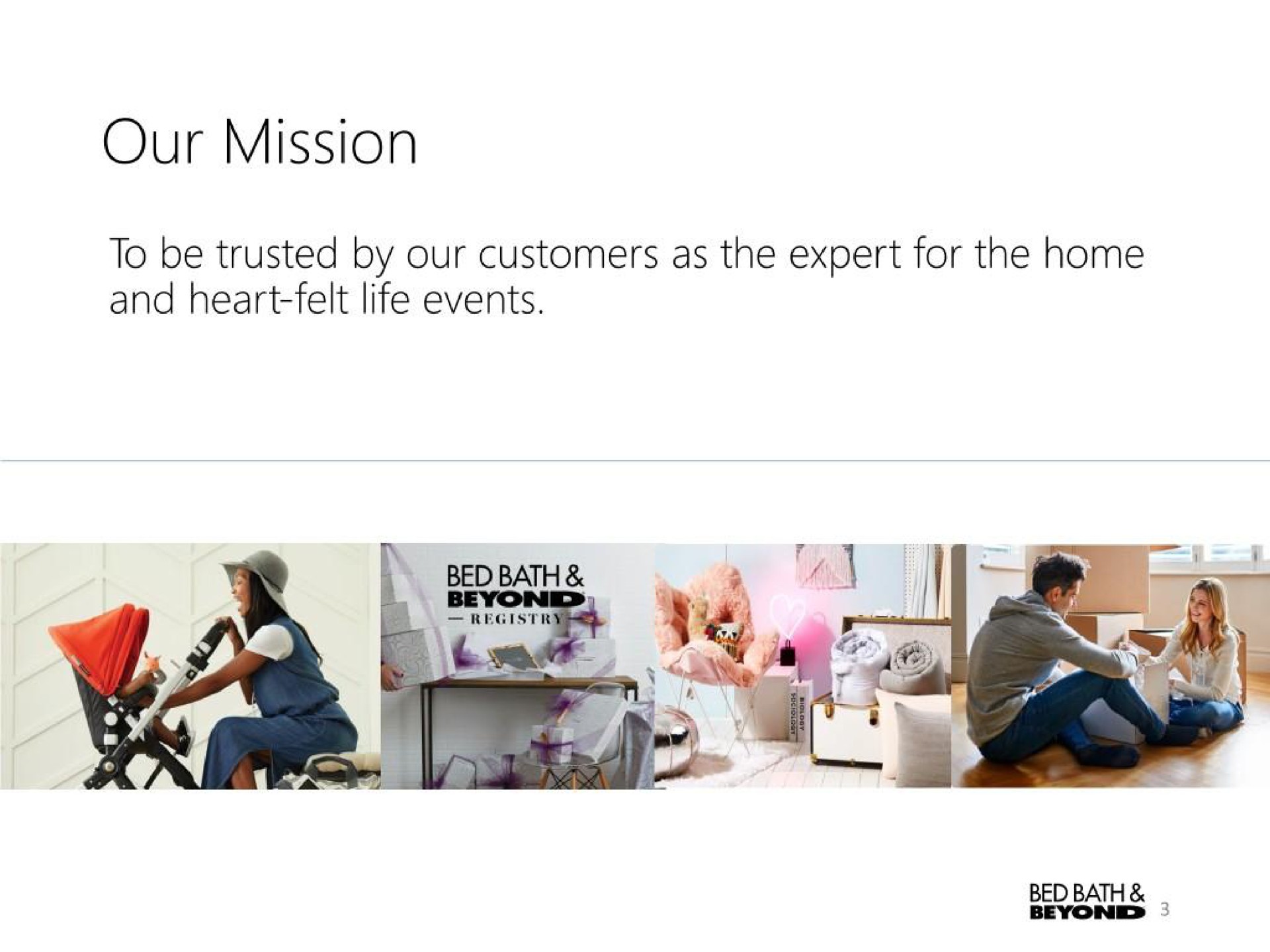 our mission | Bed Bath & Beyond