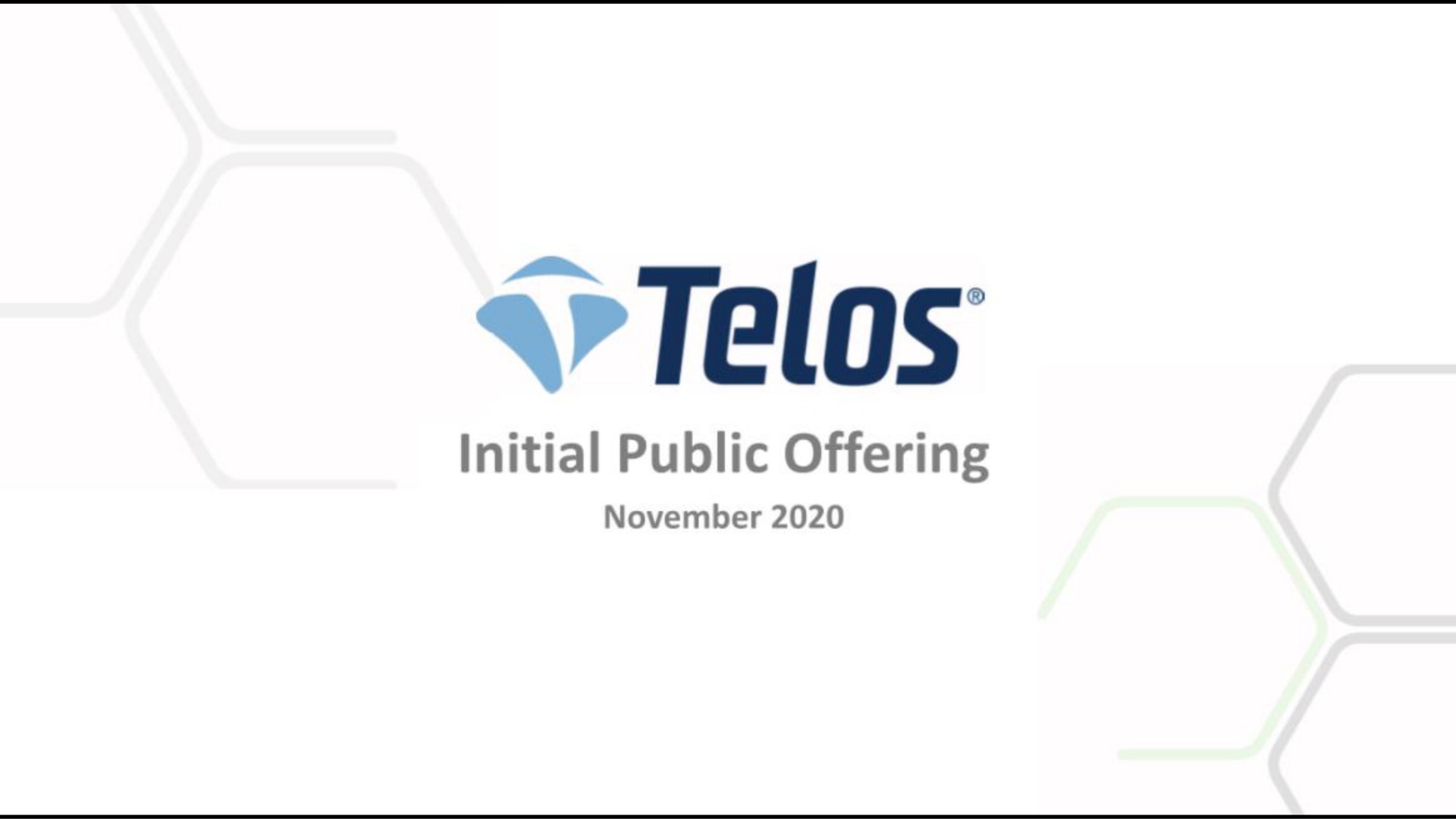 initial public offering | Telos