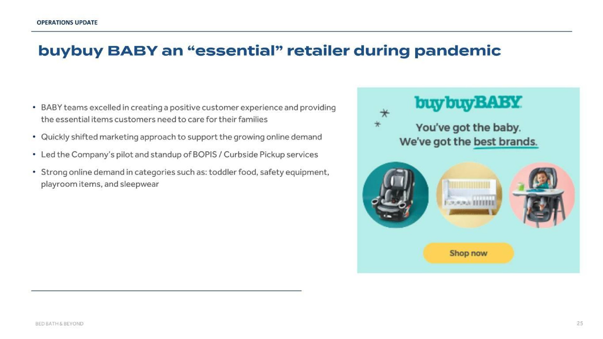 baby an essential retailer during pandemic | Bed Bath & Beyond