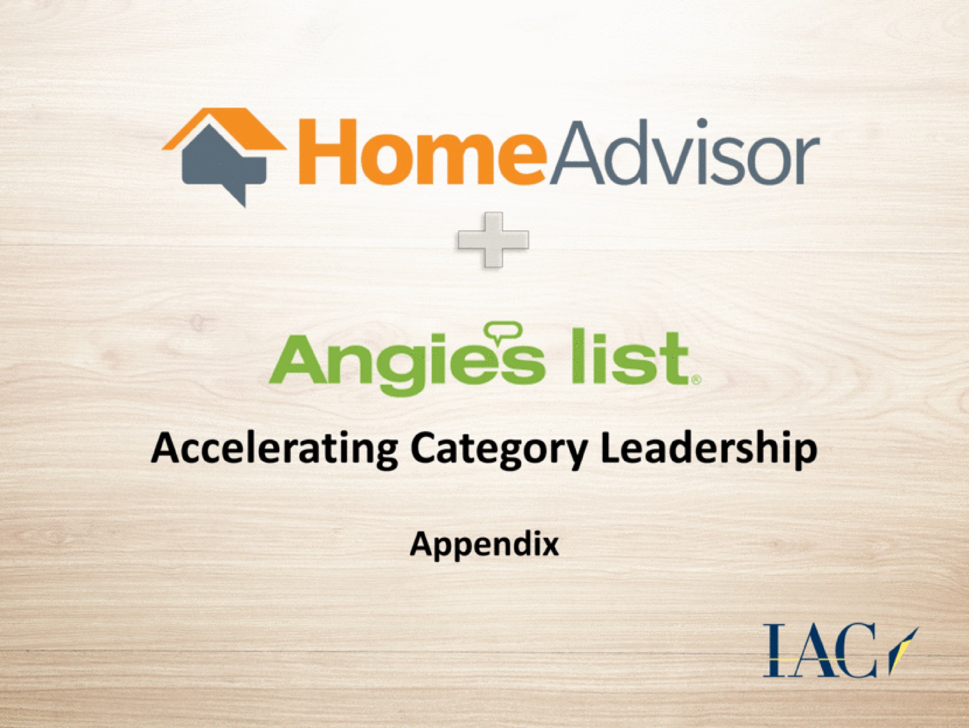 tad list accelerating category leadership appendix | IAC