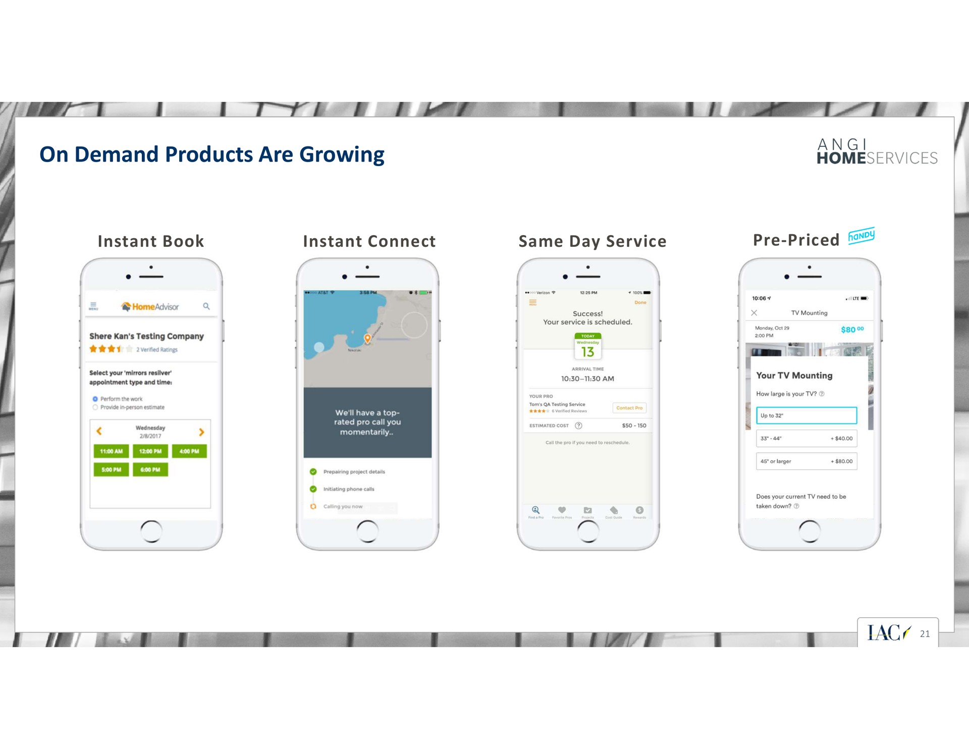 on demand products are growing | IAC