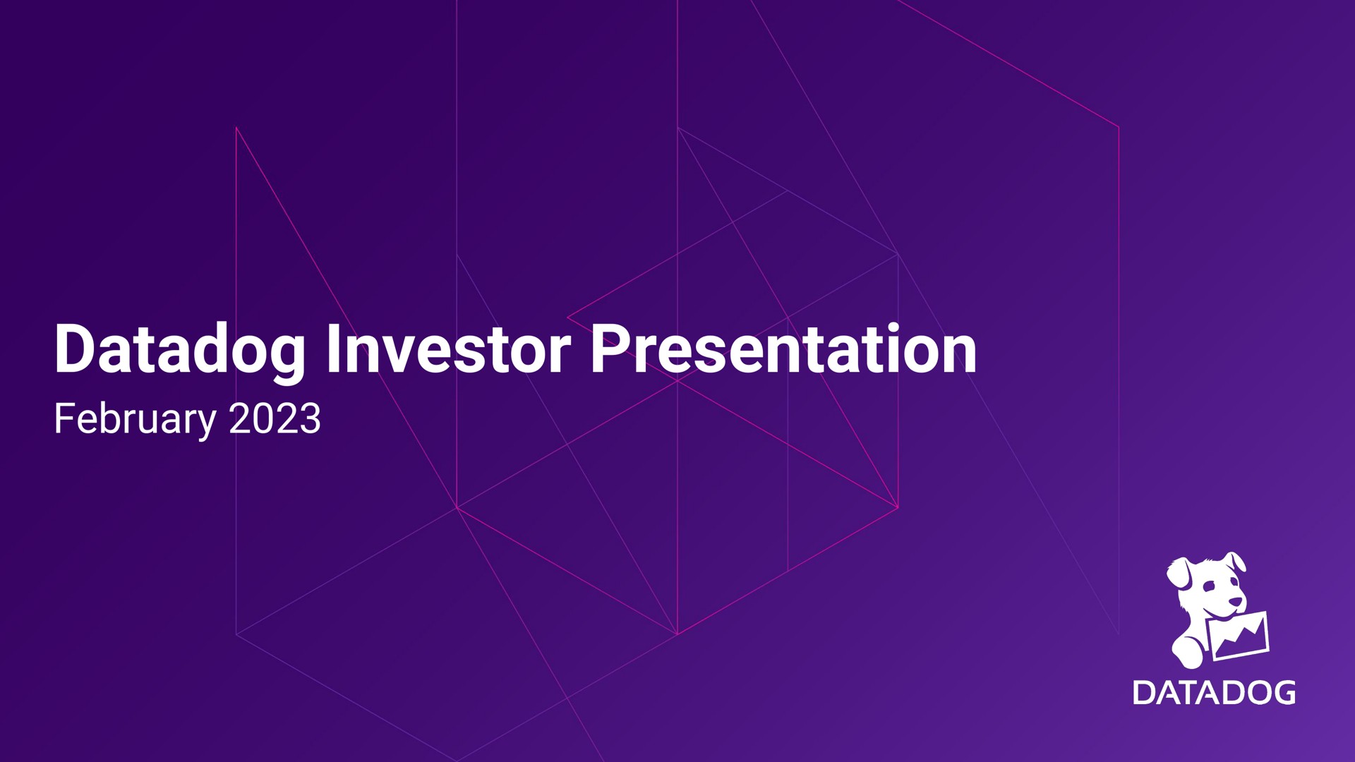 investor presentation | Datadog