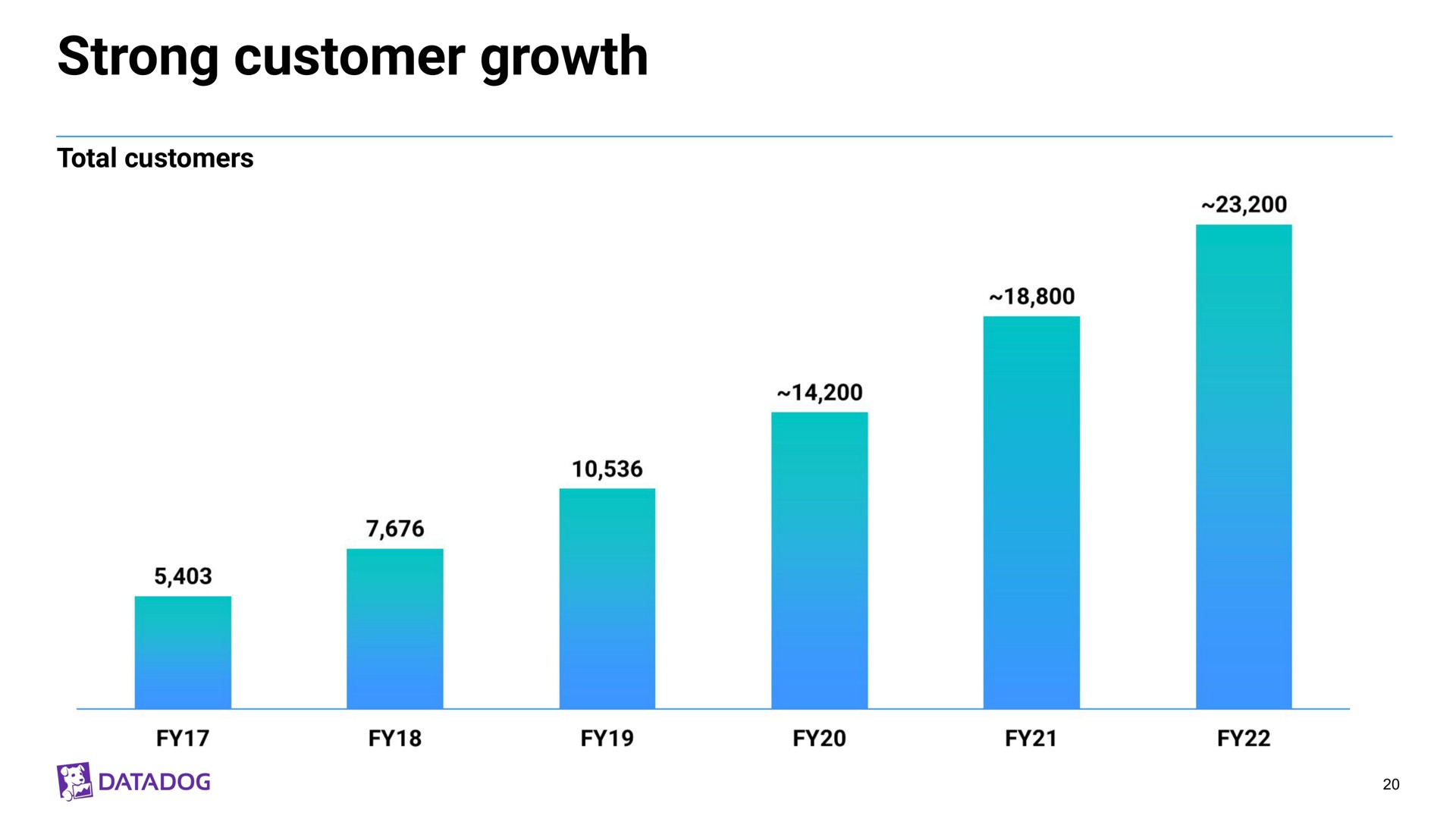 strong customer growth | Datadog