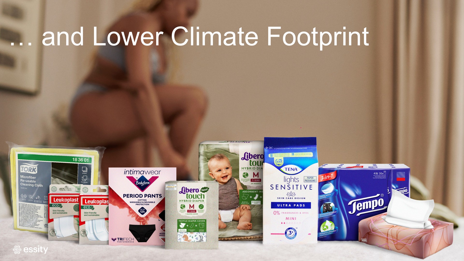 and lower climate footprint text | Essity