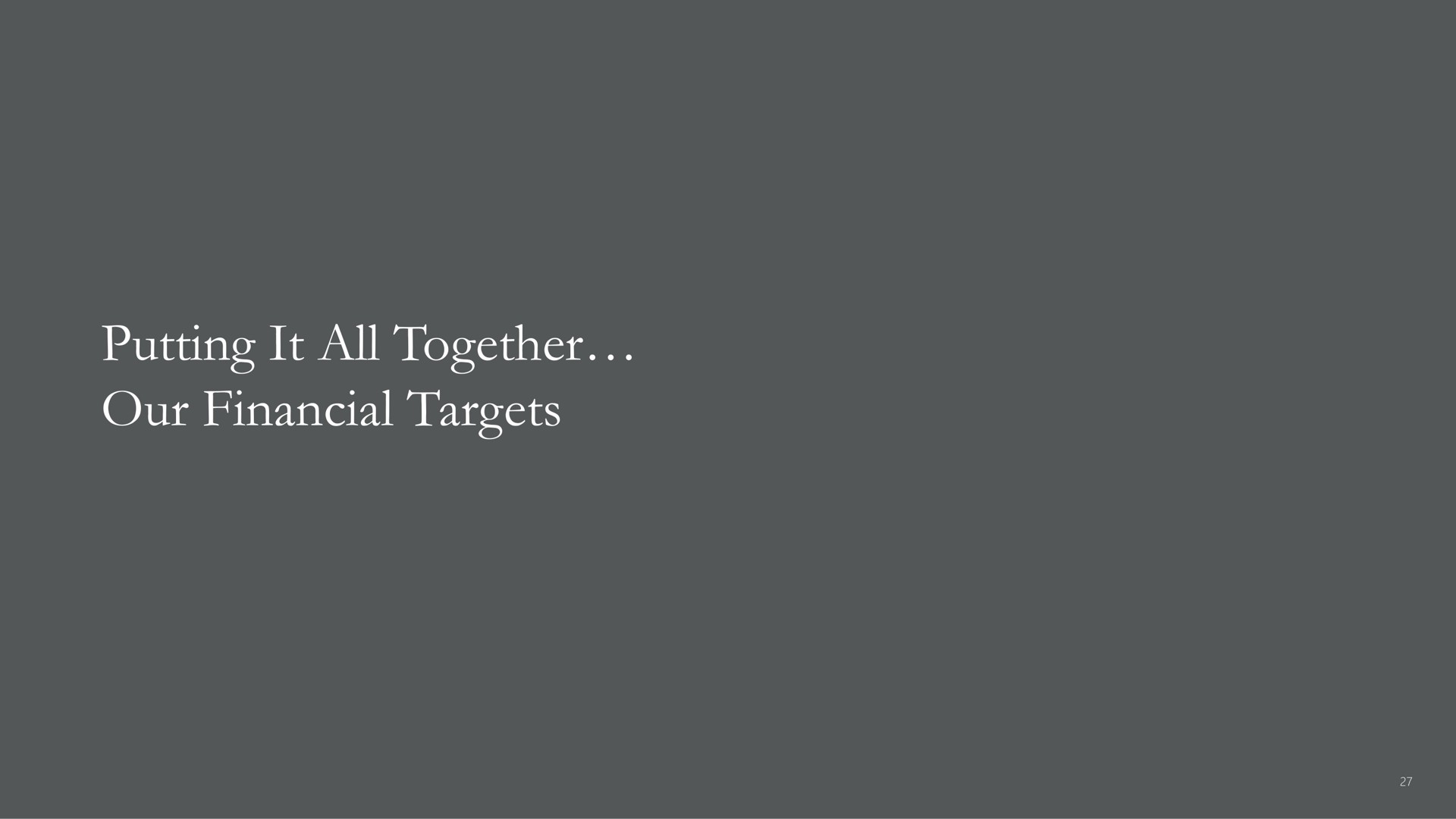putting it all together our financial targets | Apollo Global Management