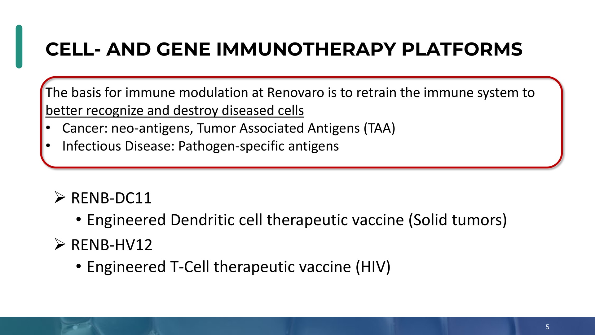 cell and gene platforms engineered dendritic cell therapeutic vaccine solid tumors engineered cell therapeutic vaccine | Enochian Biosciences