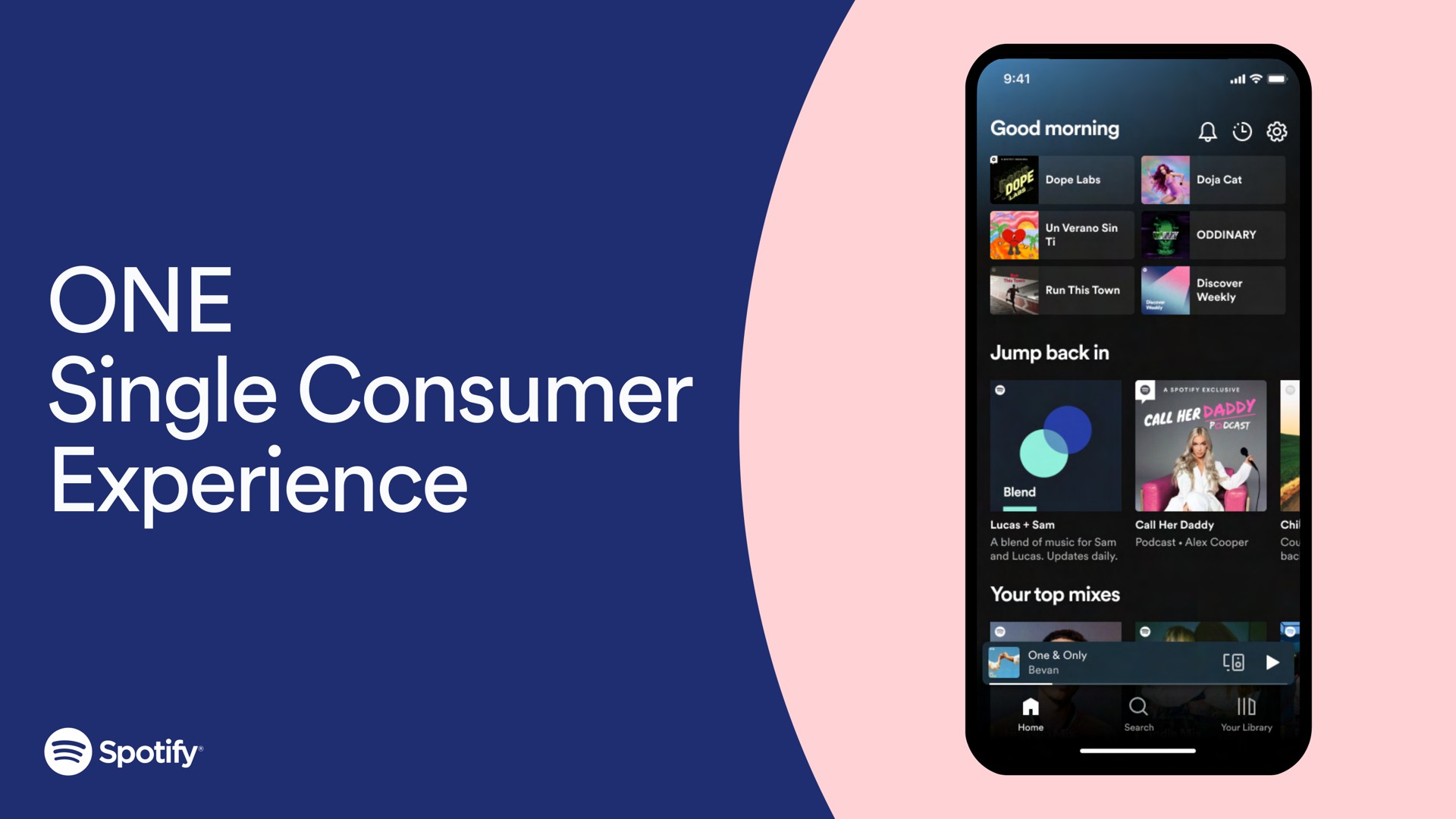 one single consumer experience | Spotify
