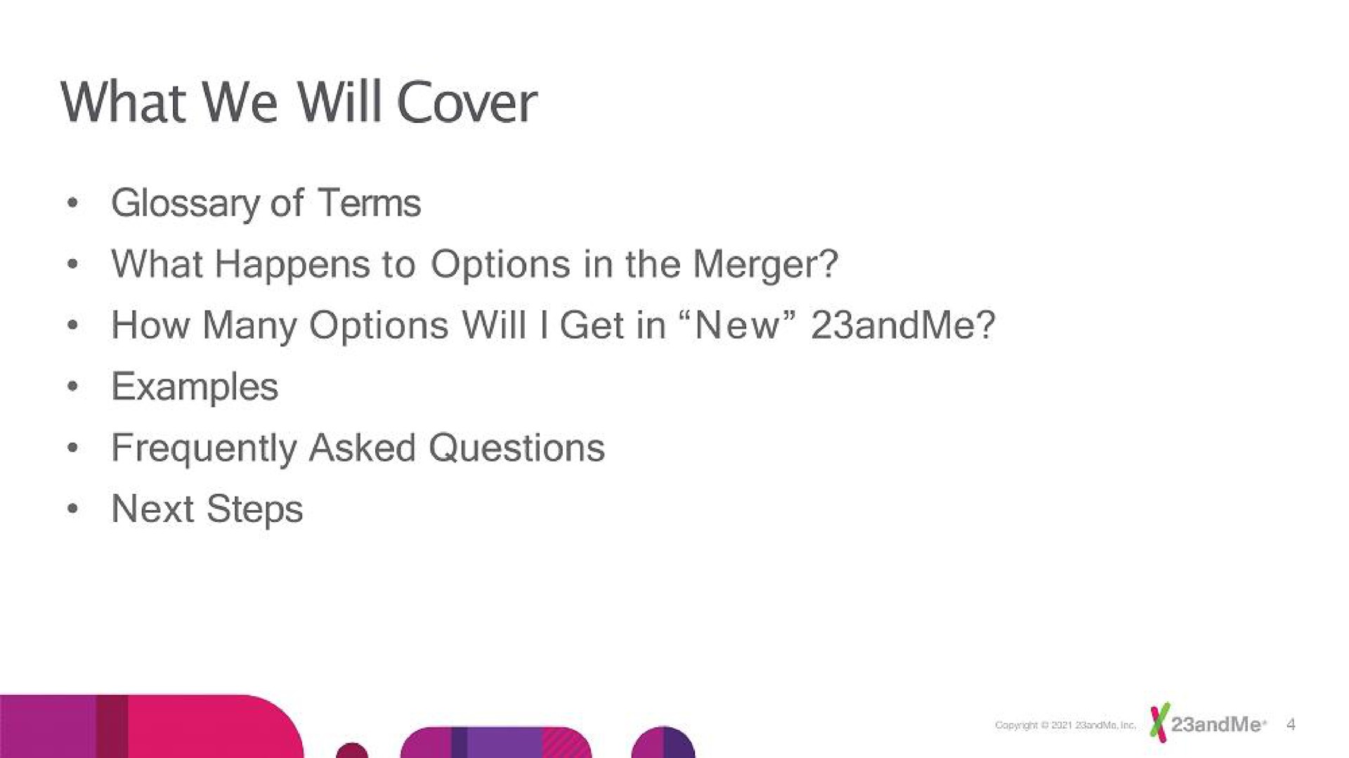what we will cover | 23andMe