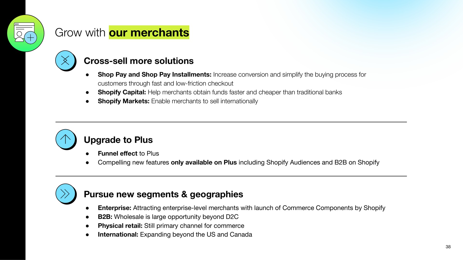 grow with our merchants | Shopify