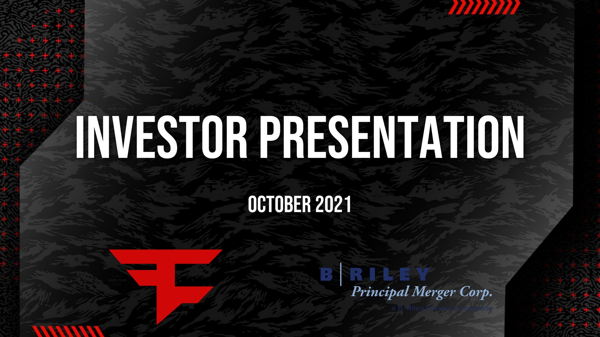 investor presentation sha merger | FaZe