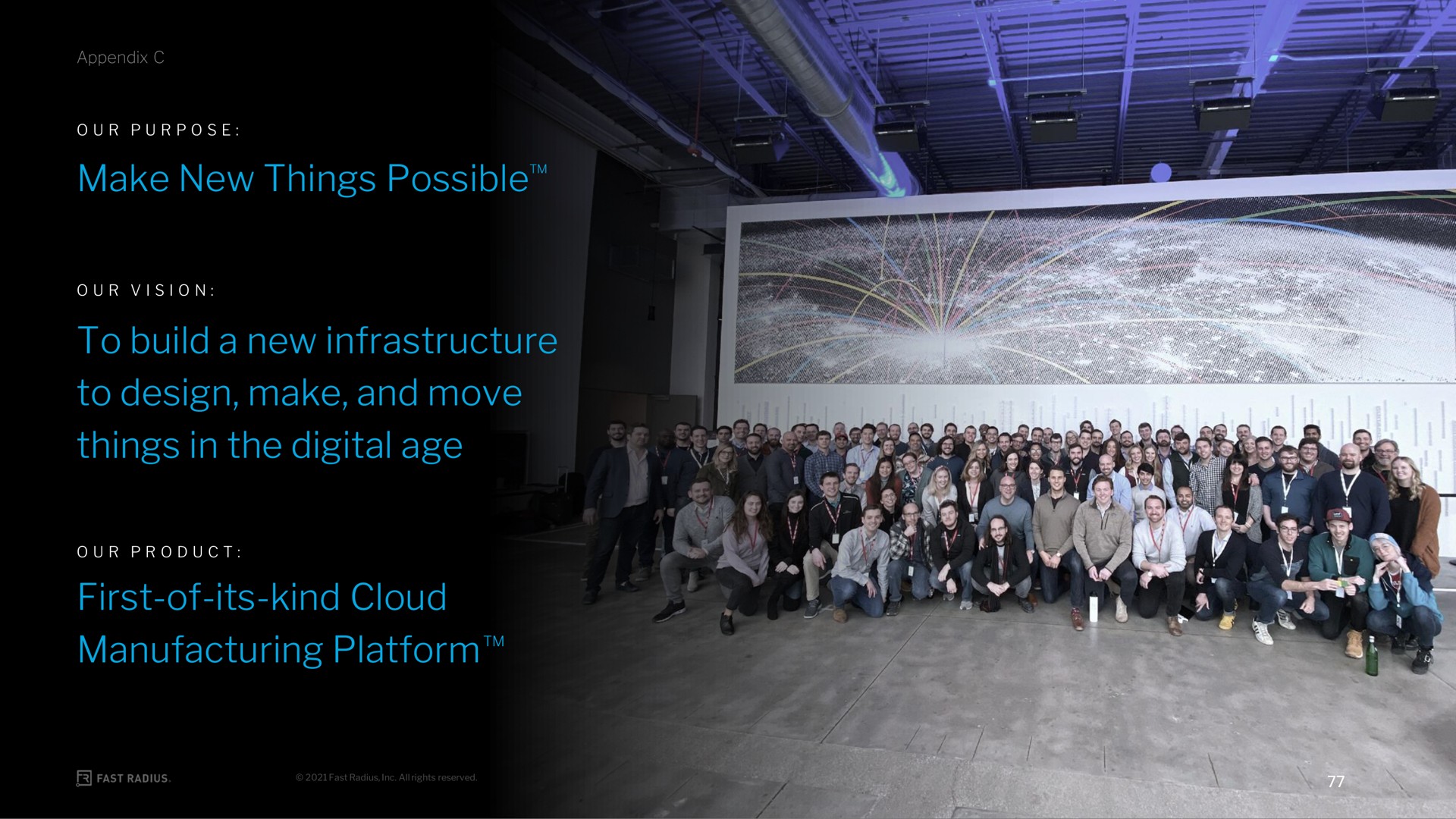 make new things to build a new infrastructure to design make and move things in the digital age first of its kind cloud manufacturing platform possible | Fast Radius
