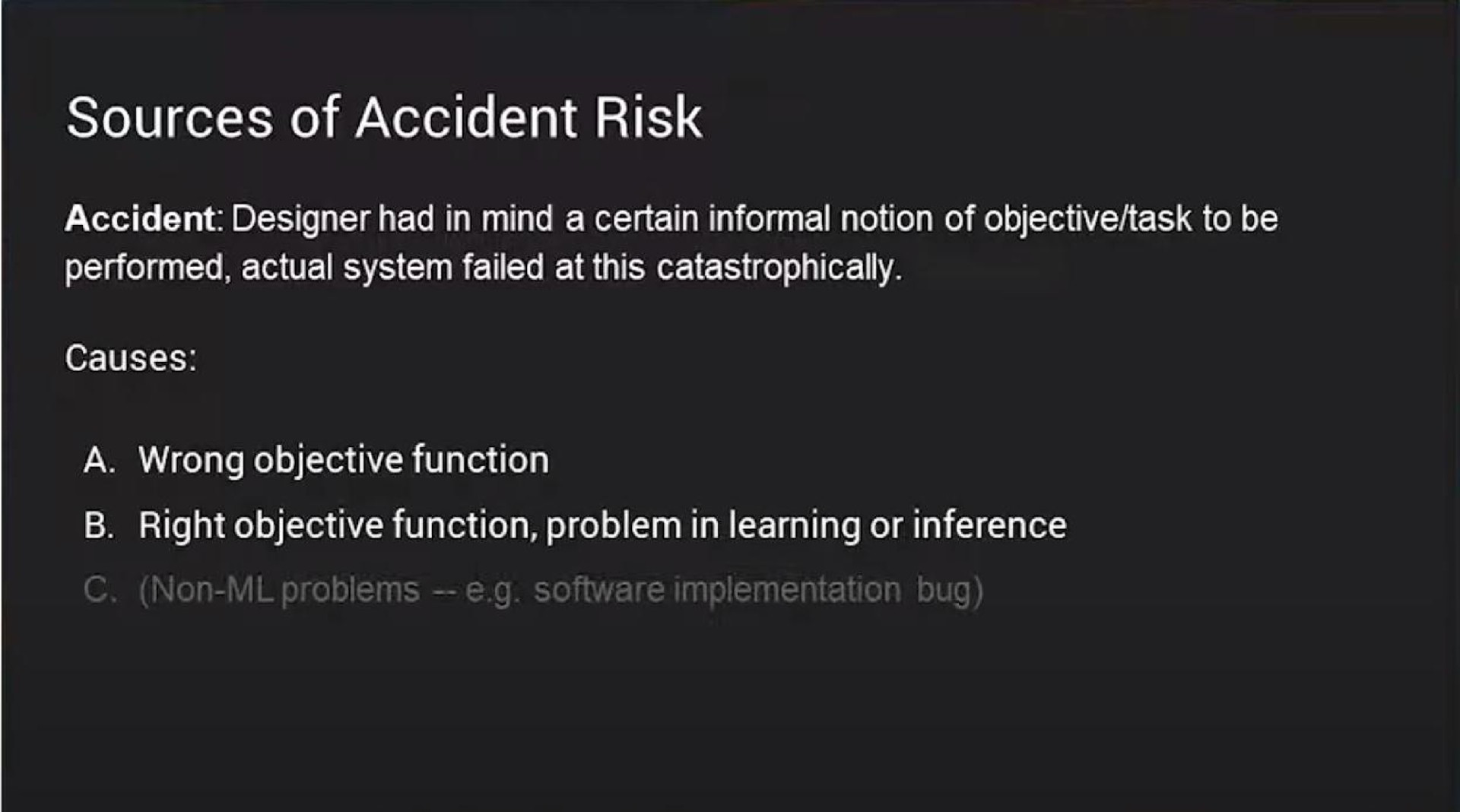 sources of accident risk | OpenAI