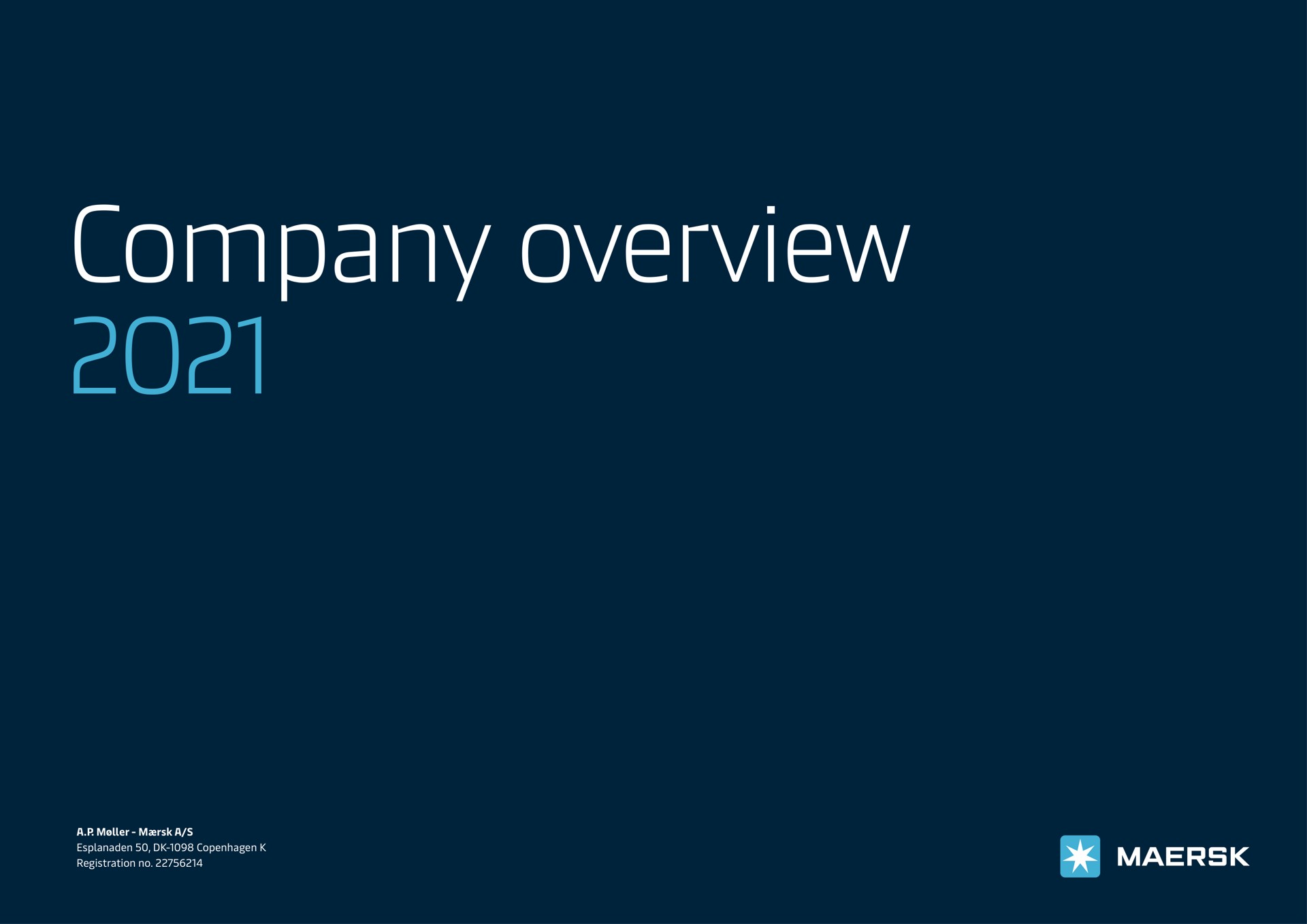 company overview | Maersk
