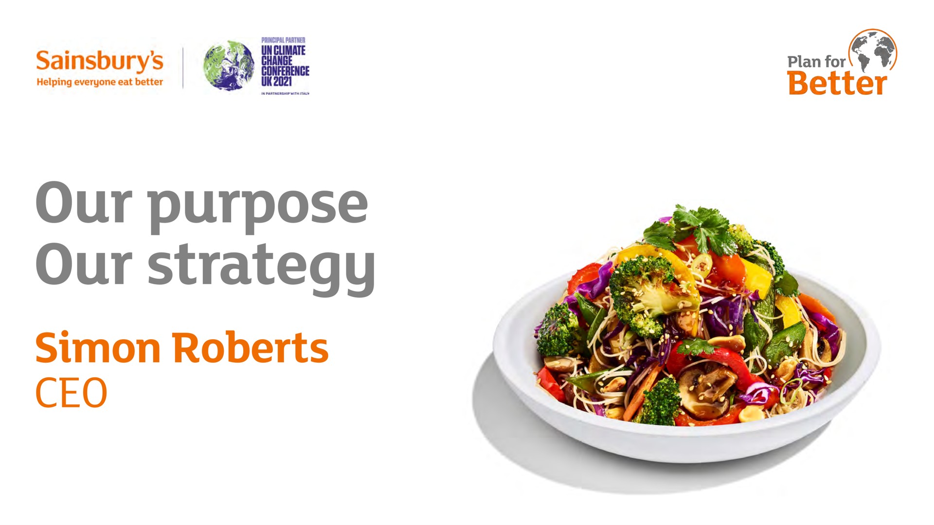 our purpose our strategy better | Sainsbury's