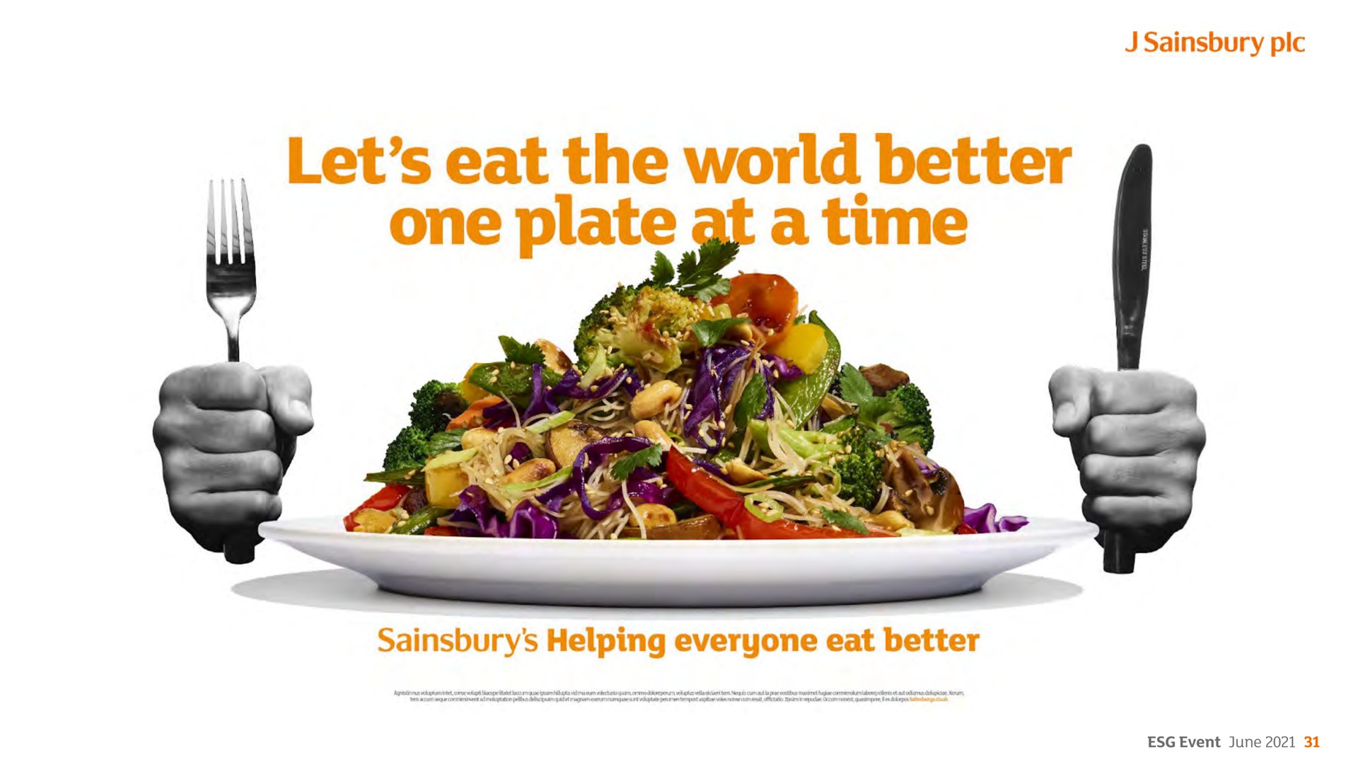 let eat the world better one plate | Sainsbury's