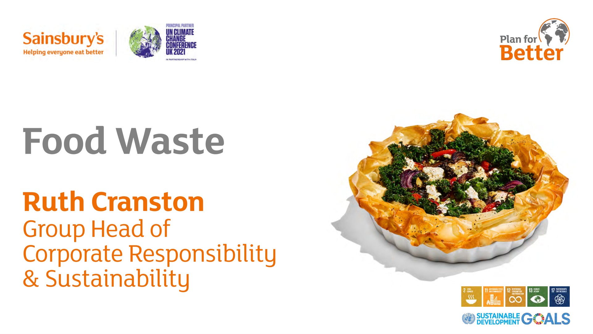 food waste ruth group head of corporate responsibility | Sainsbury's