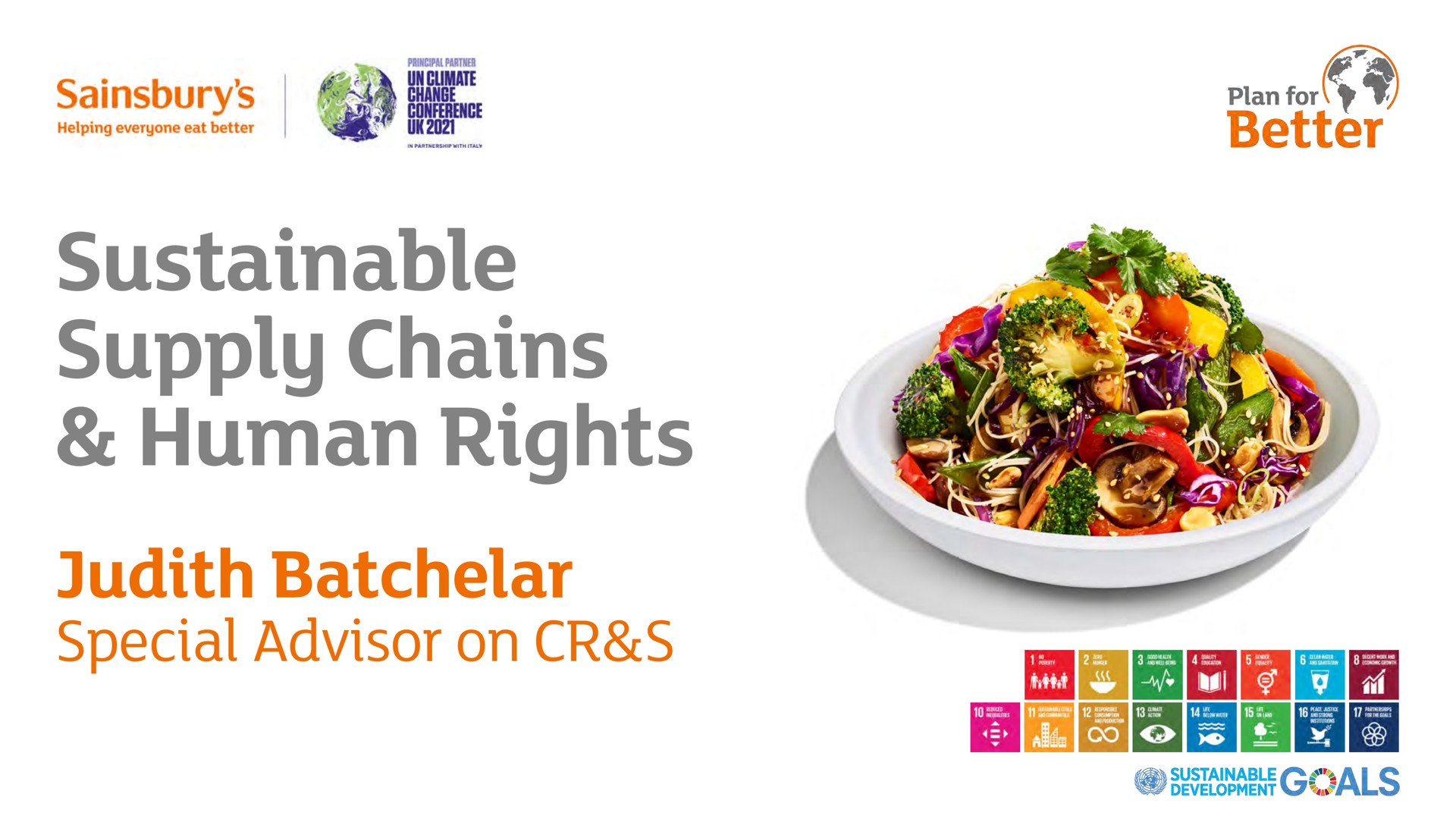 sustainable supply chains human rights special advisor on | Sainsbury's