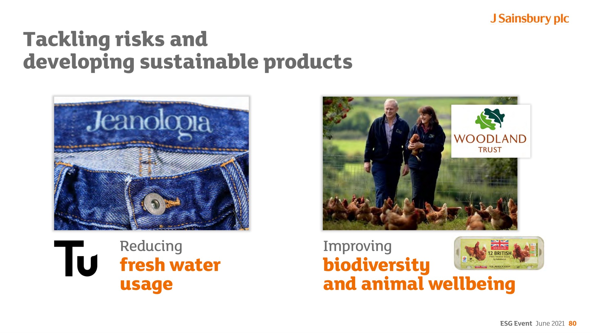 tackling risks and developing sustainable products fresh water usage wey animal | Sainsbury's