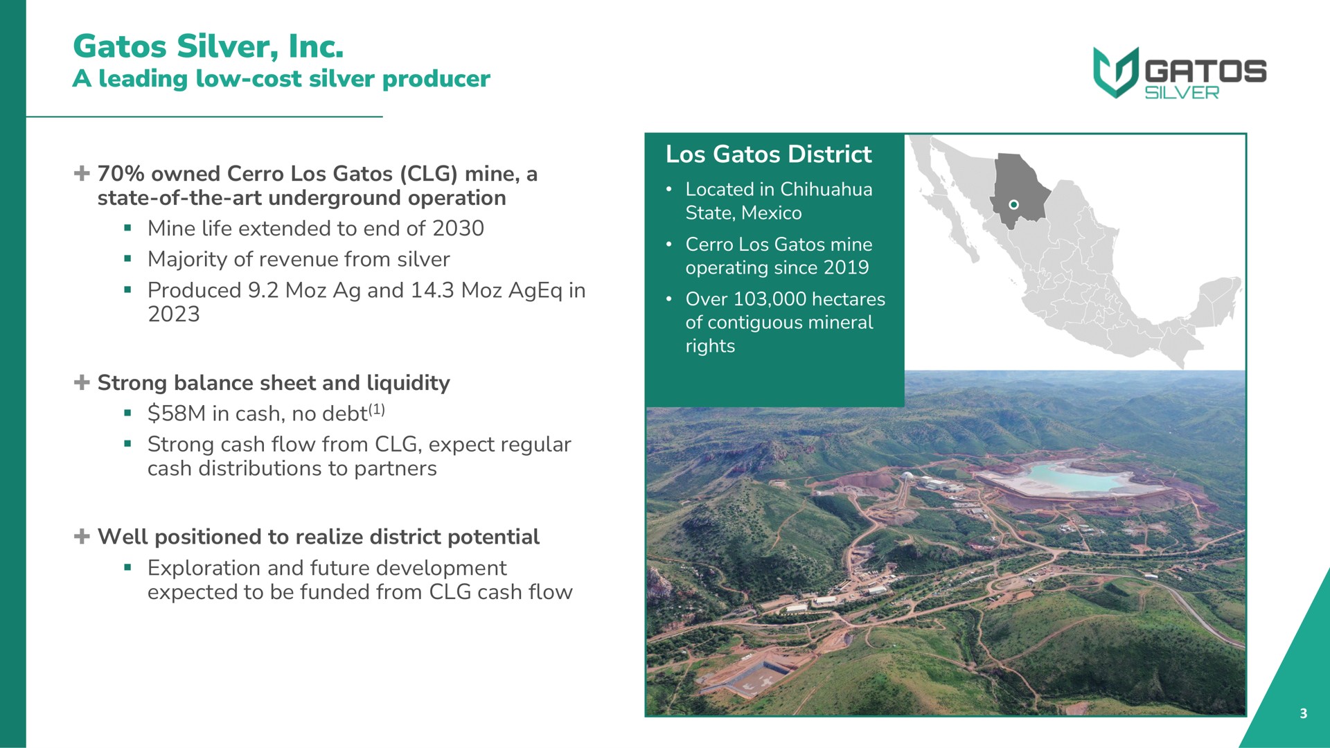silver a leading low cost silver producer district | Gatos Silver
