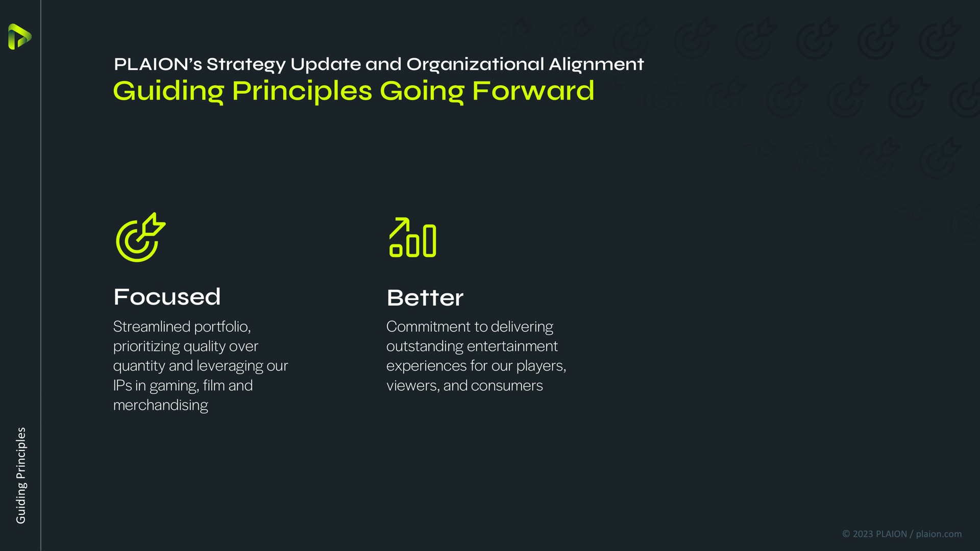 guiding principles going forward focused better ant | Embracer Group