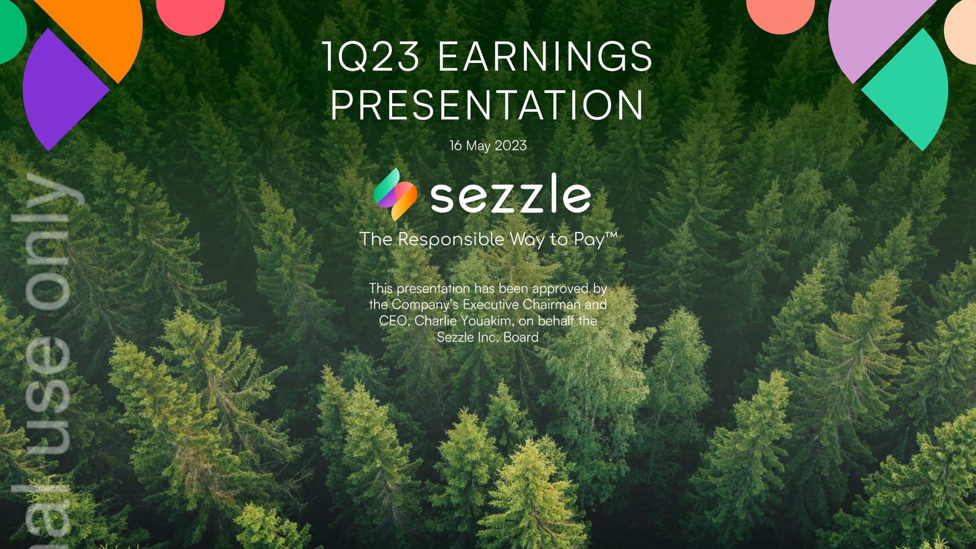a earnings presentation | Sezzle
