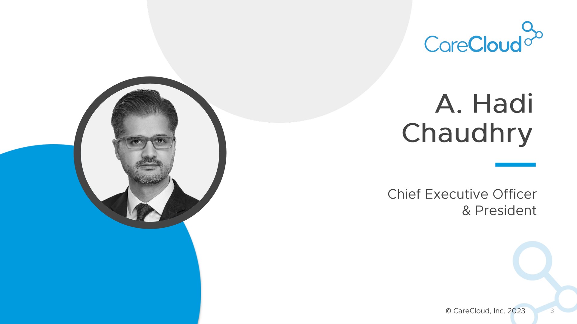 a chief executive officer president | CareCloud