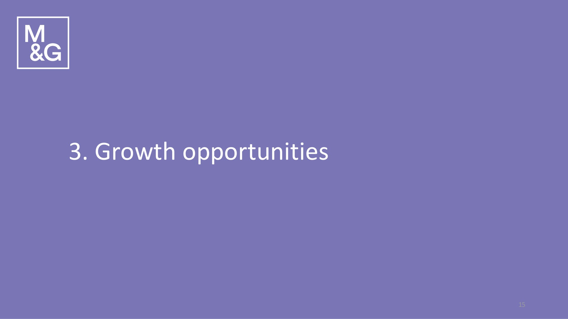 growth opportunities | M&G