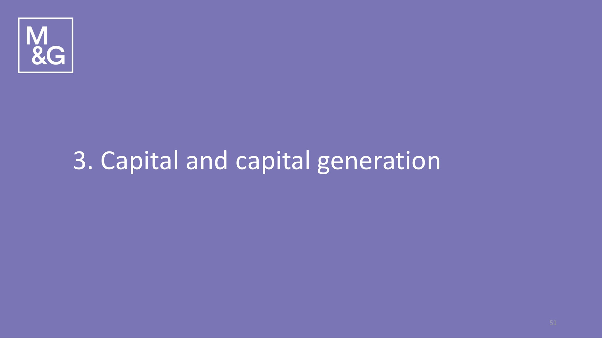 capital and capital generation | M&G