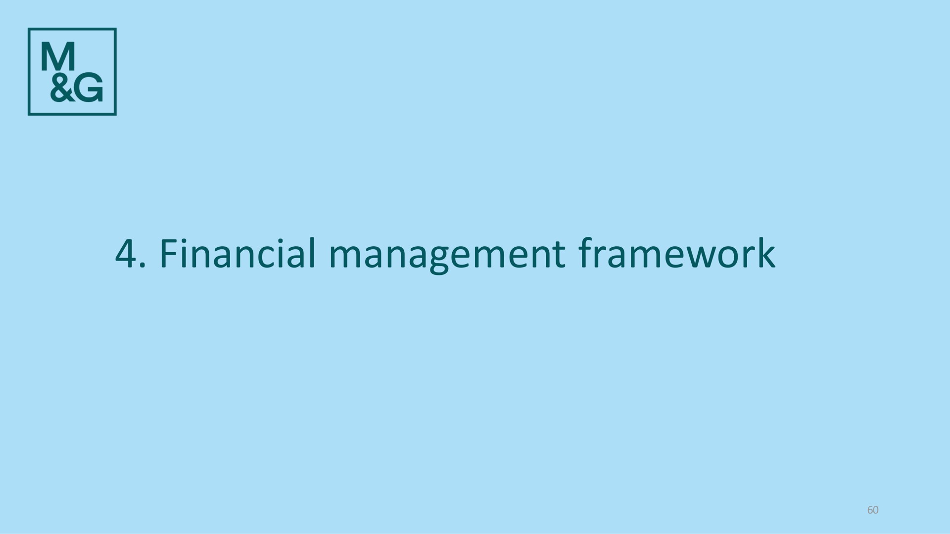 financial management framework | M&G