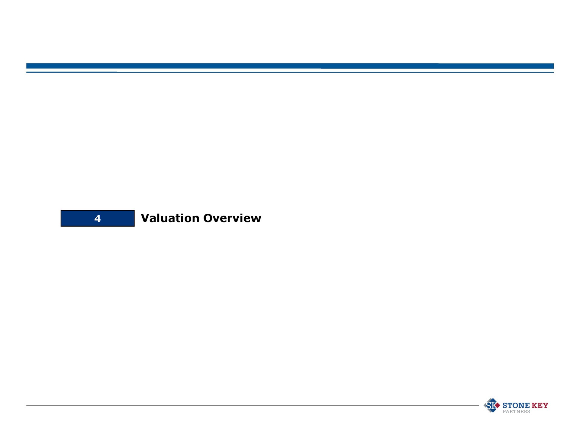 valuation overview stone key | Stone Key Partners