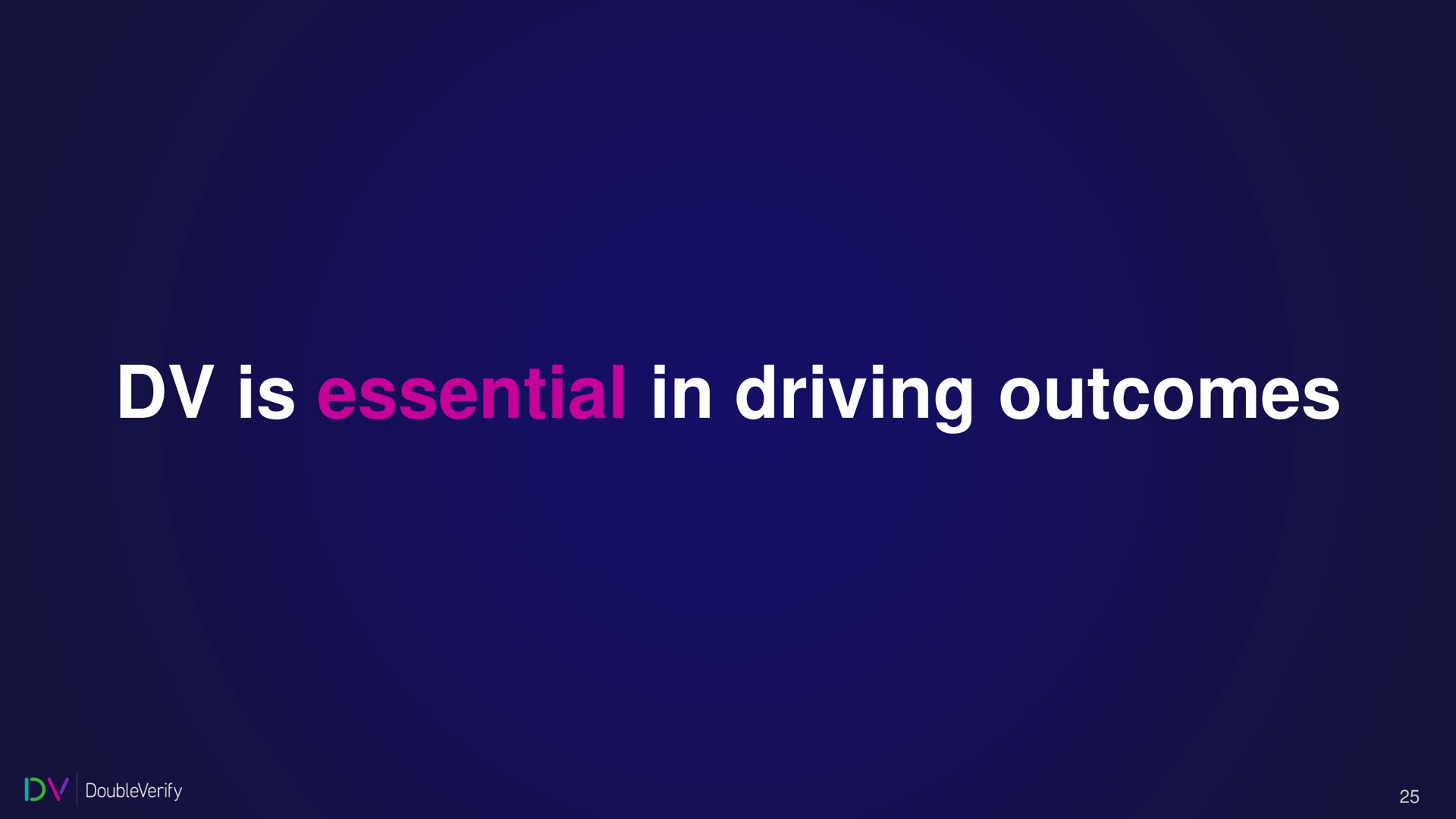 is essential in driving outcomes at | DoubleVerify