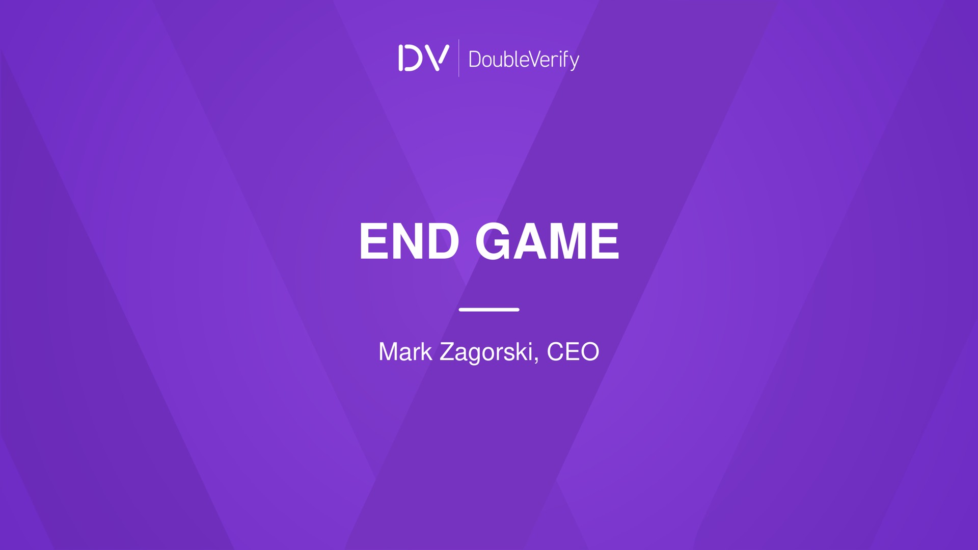 end game mark | DoubleVerify