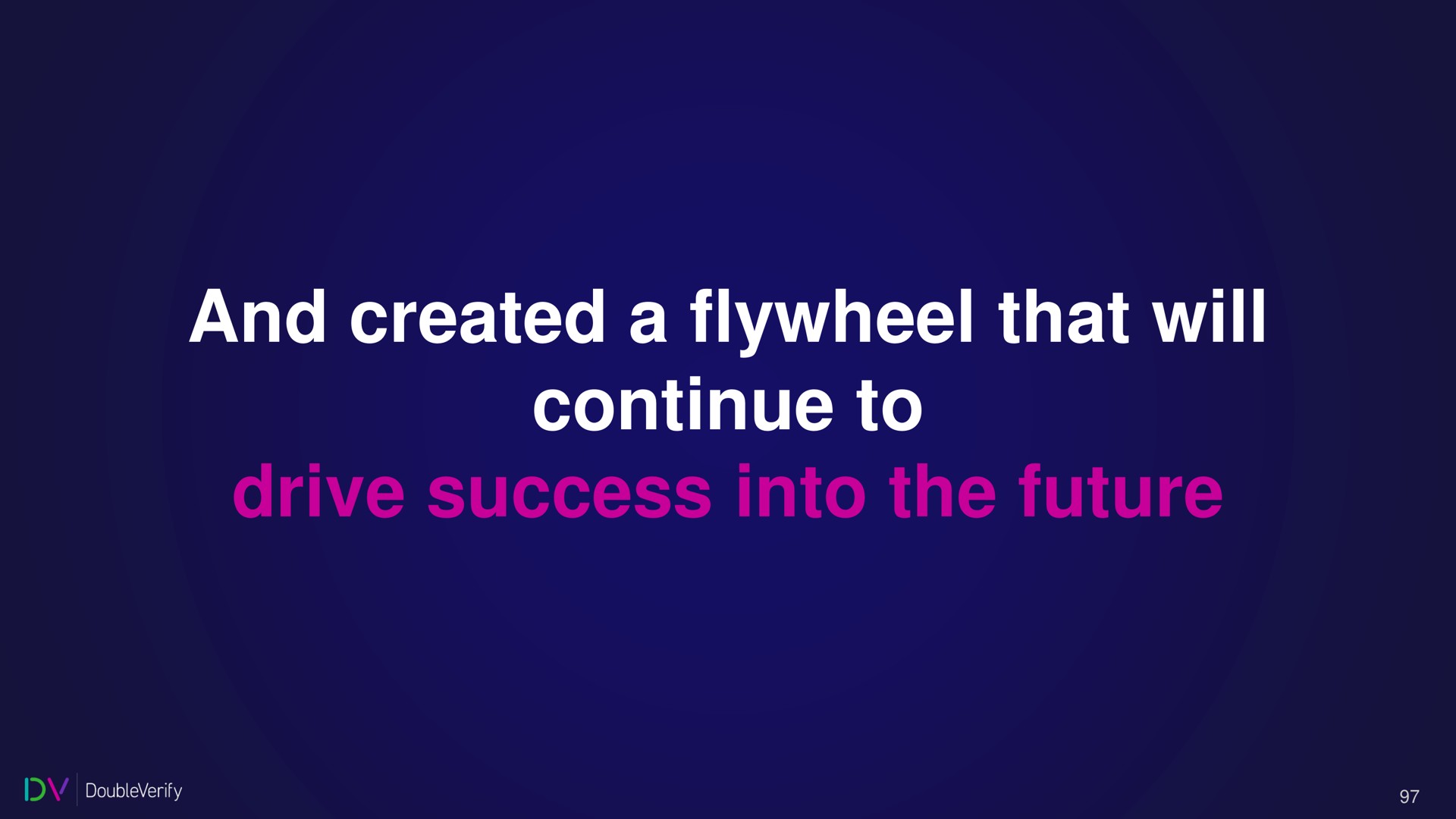 and created a flywheel that will continue to drive success into the future | DoubleVerify