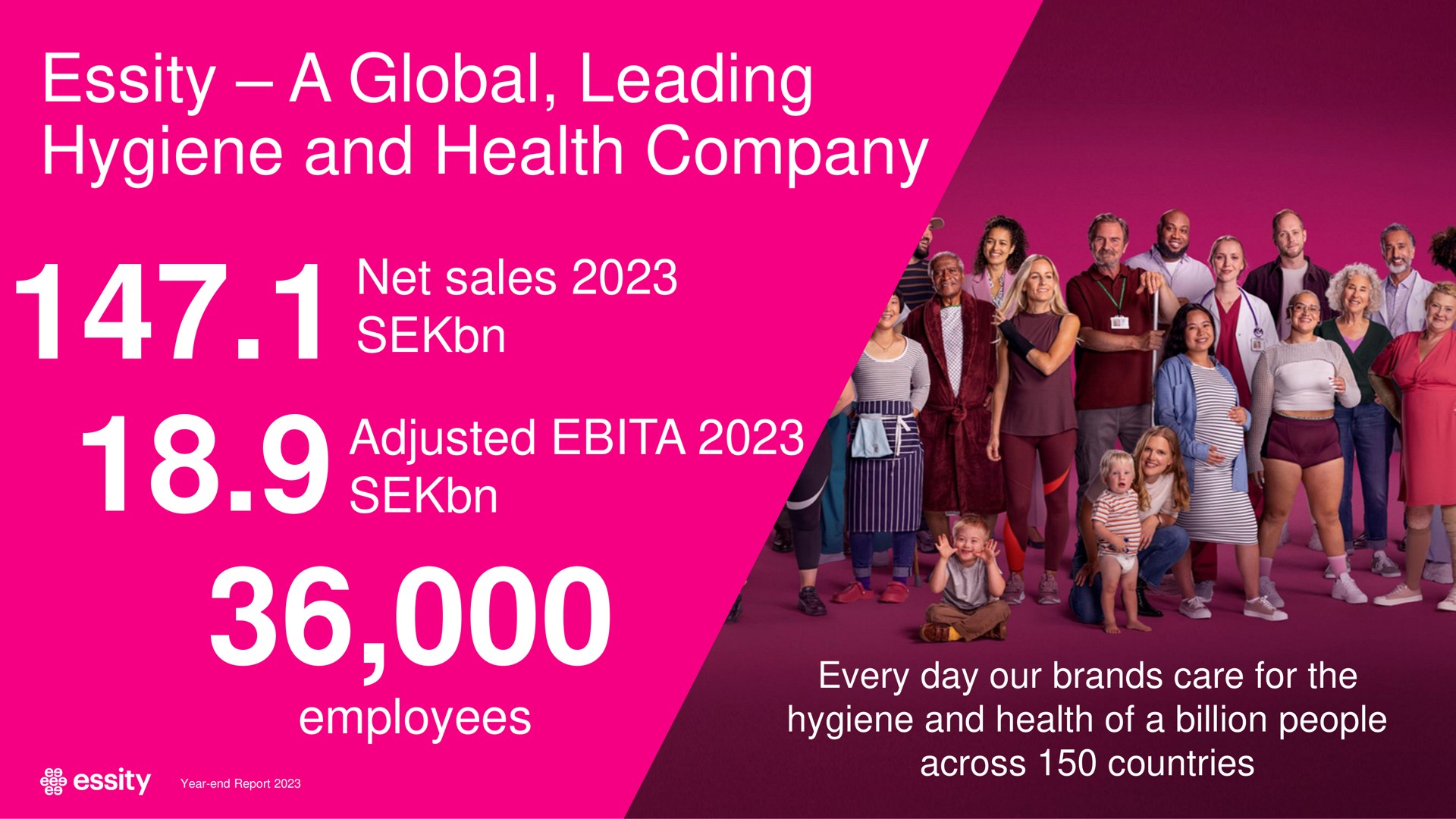 a global leading hygiene and health company adjusted alae | Essity