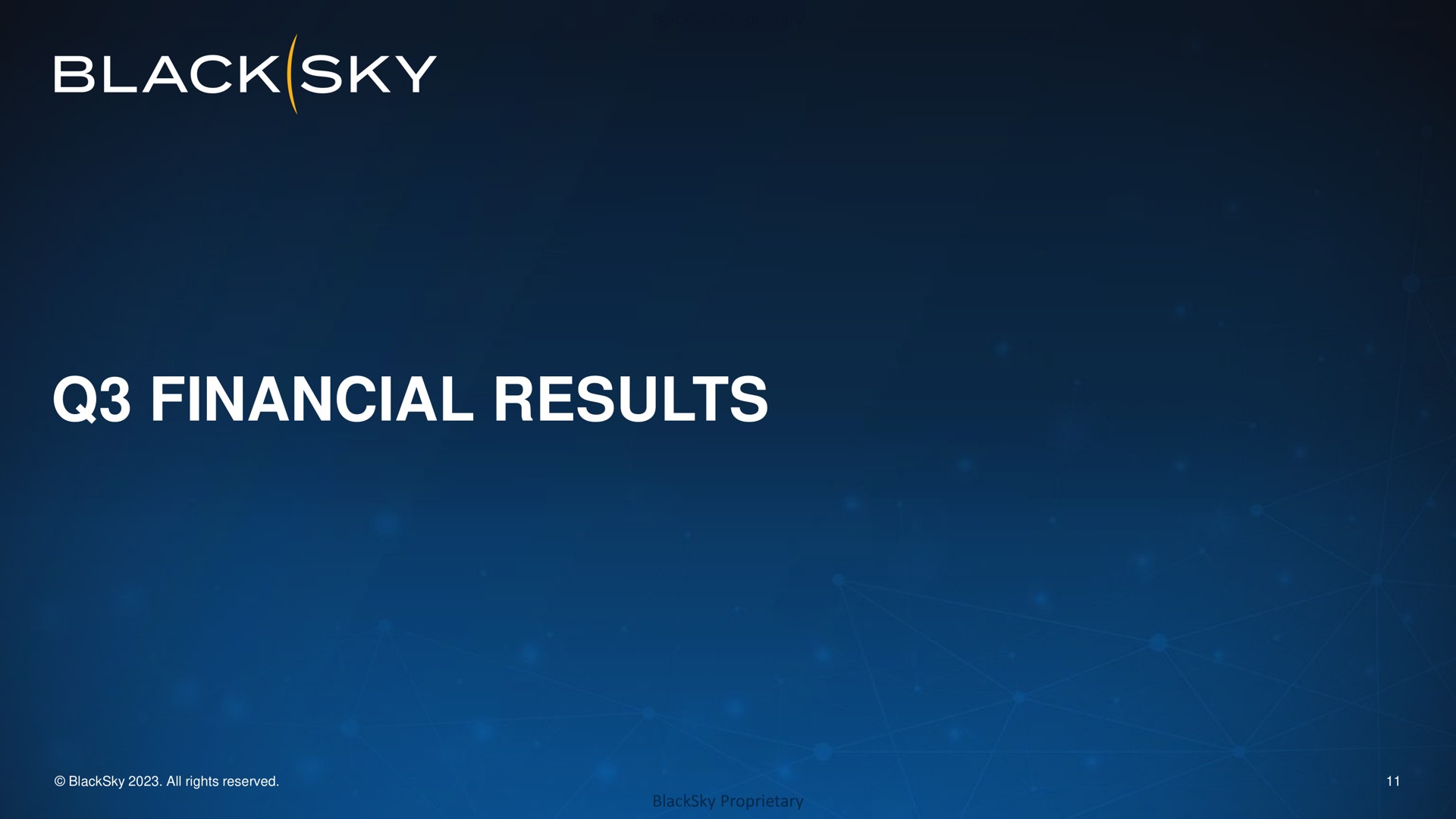 financial results black sky | BlackSky