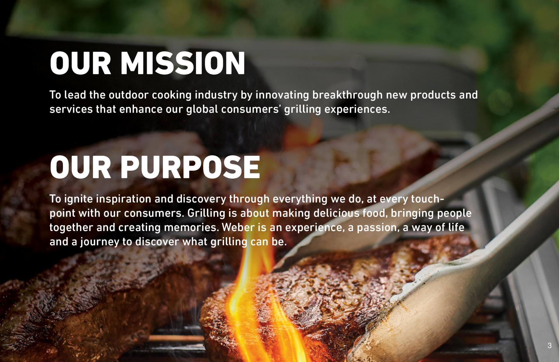 our mission our purpose people | Weber