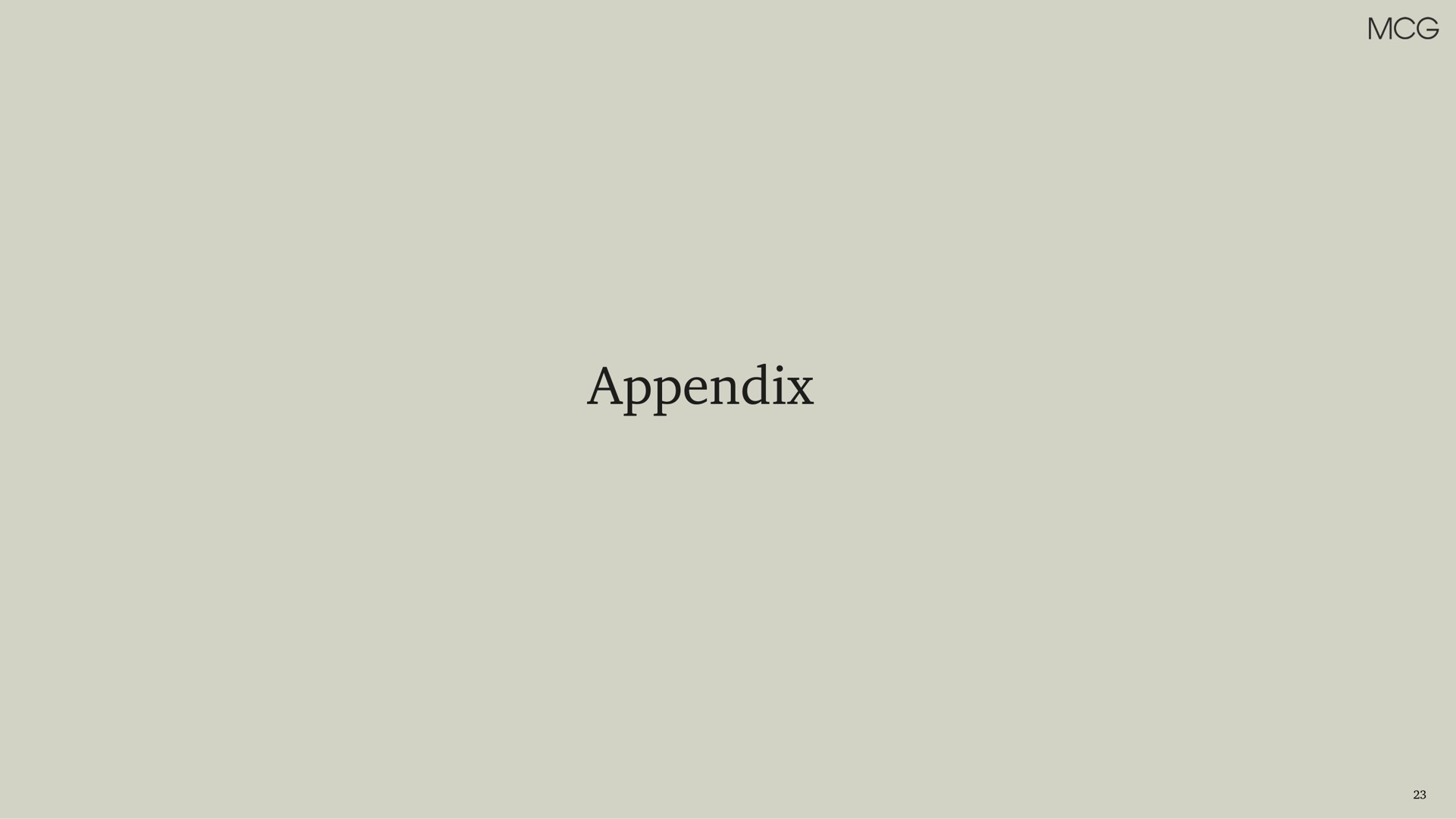 appendix | Membership Collective Group