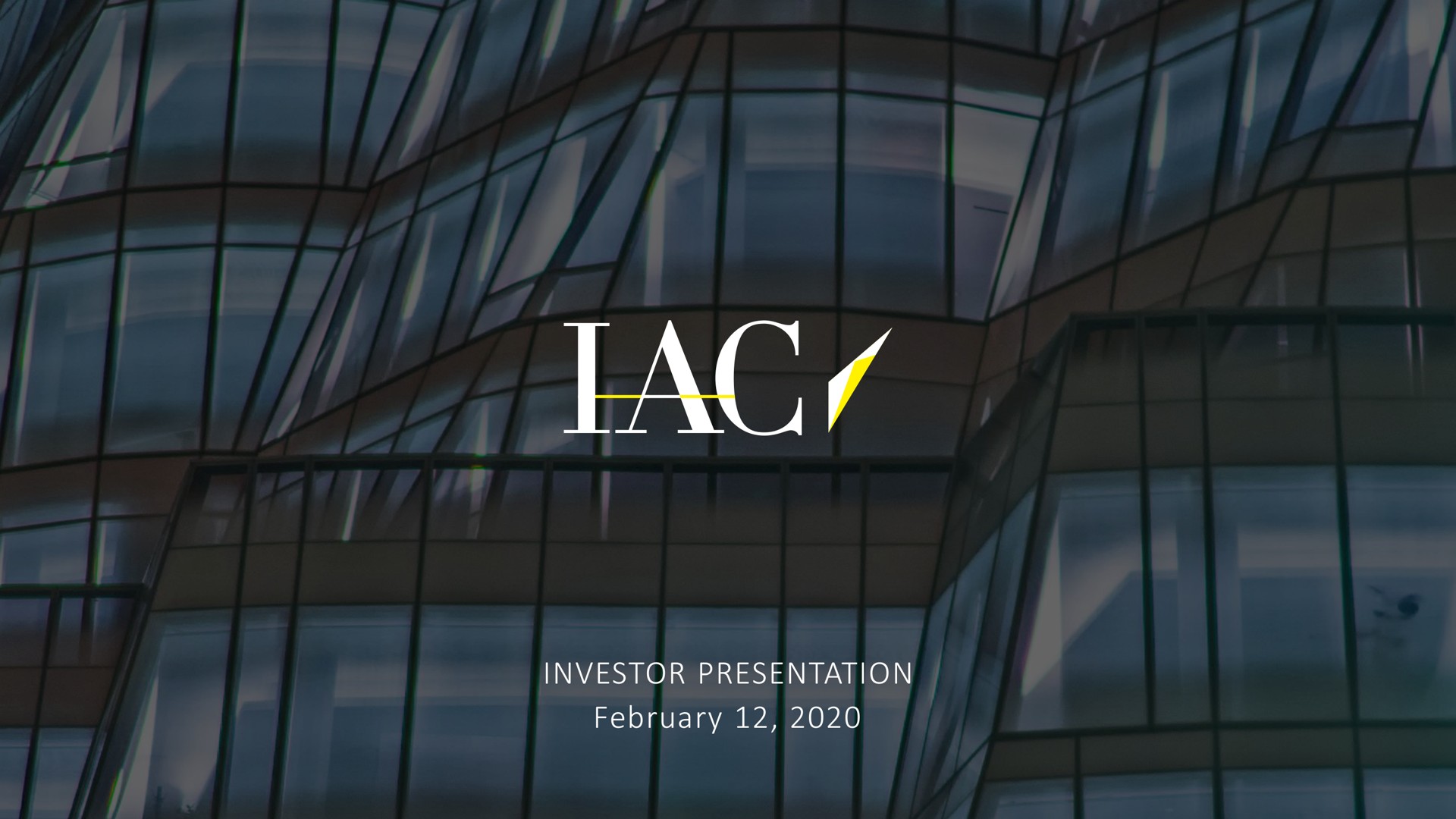 investor presentation or | IAC
