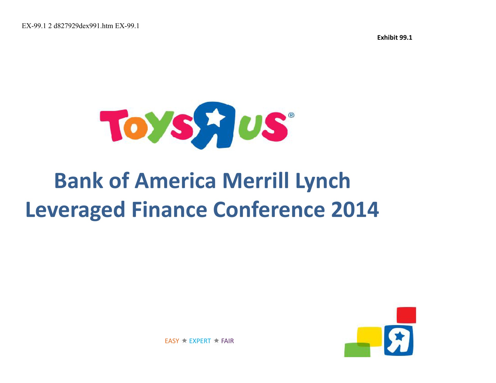 bank of lynch leveraged finance conference toys | Toys R Us