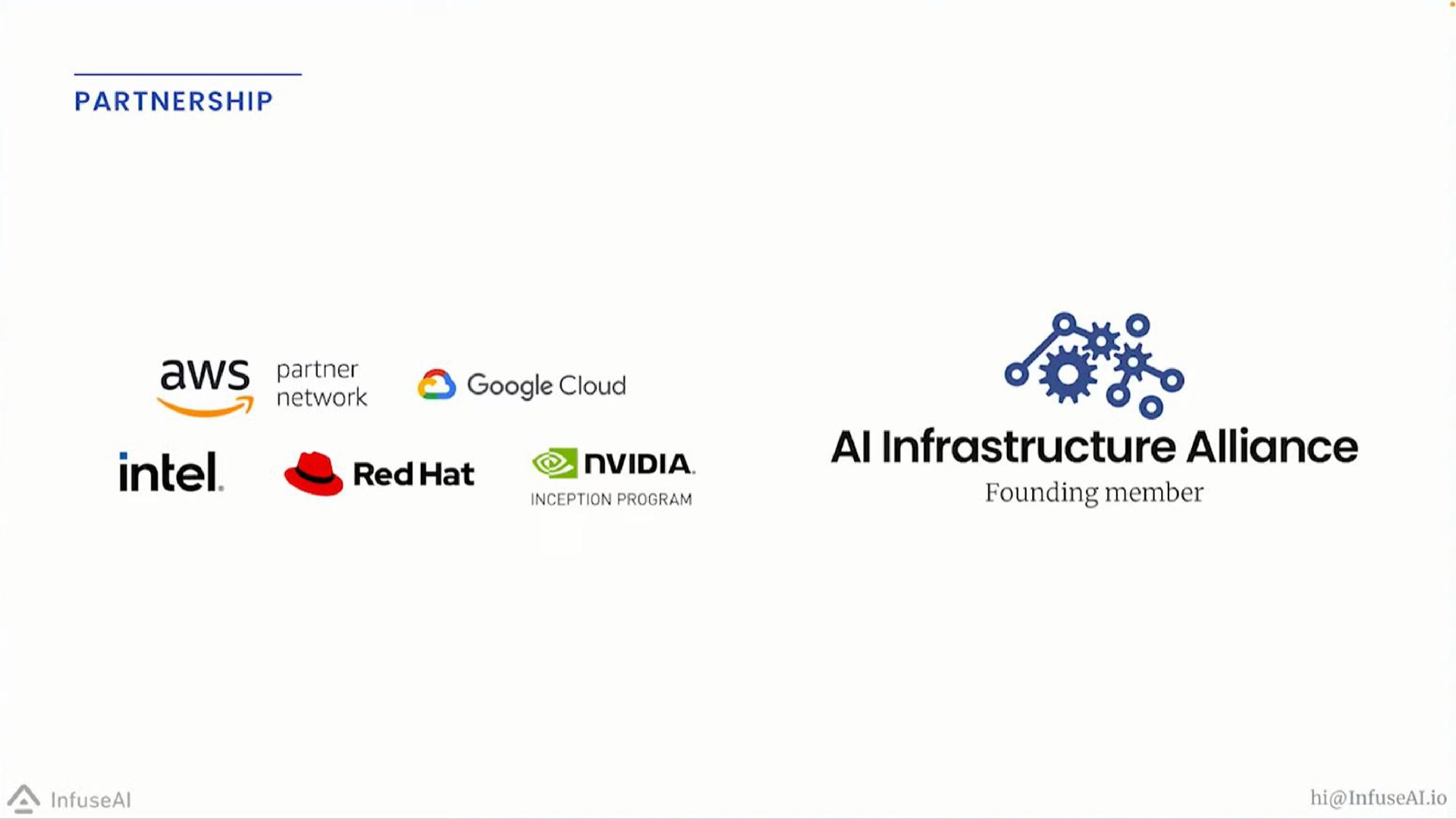 partnership pane network cloud inception program infrastructure alliance founding member | InfuseAI