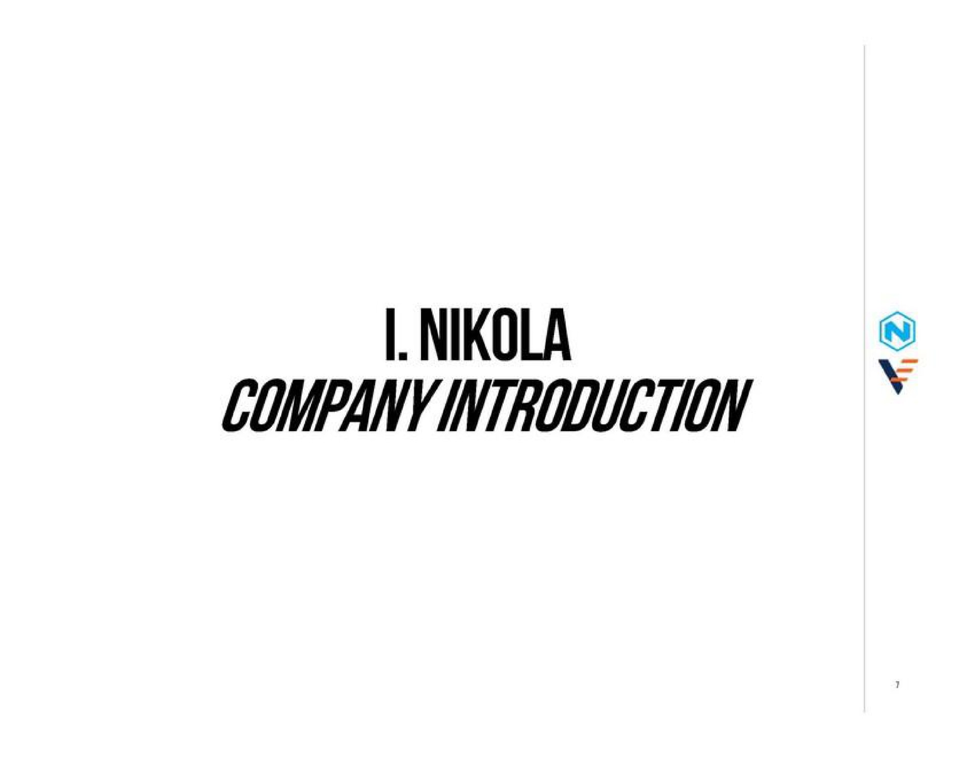 company introduction | Nikola